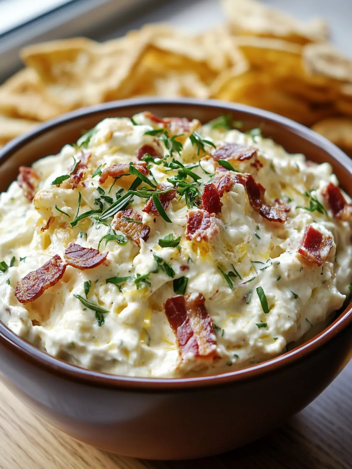 Herzhafter Rindfleisch-Bacon-Ranch-Gurken-Dipp