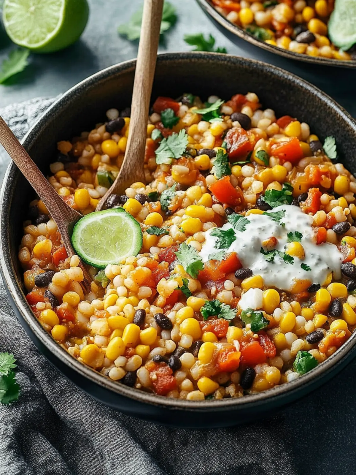 Vegetarische mexikanische Linsen