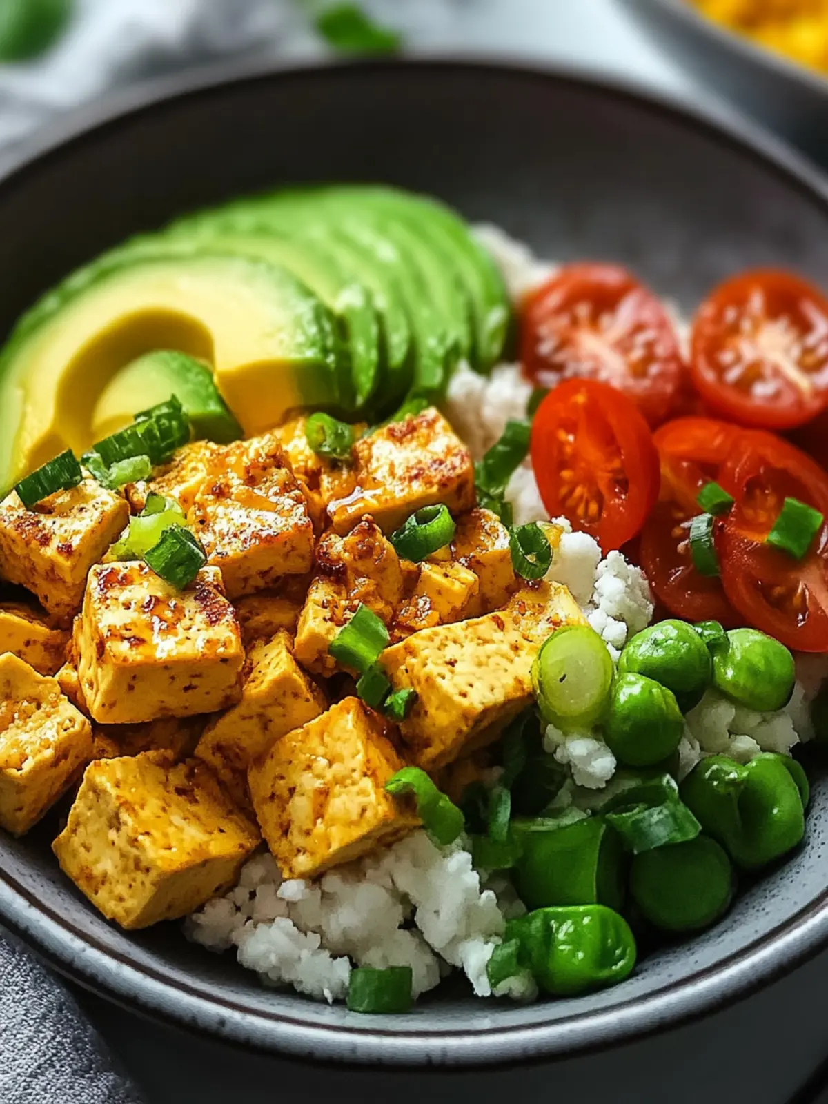Super Eiersatz Veganer Tofu Rührgericht