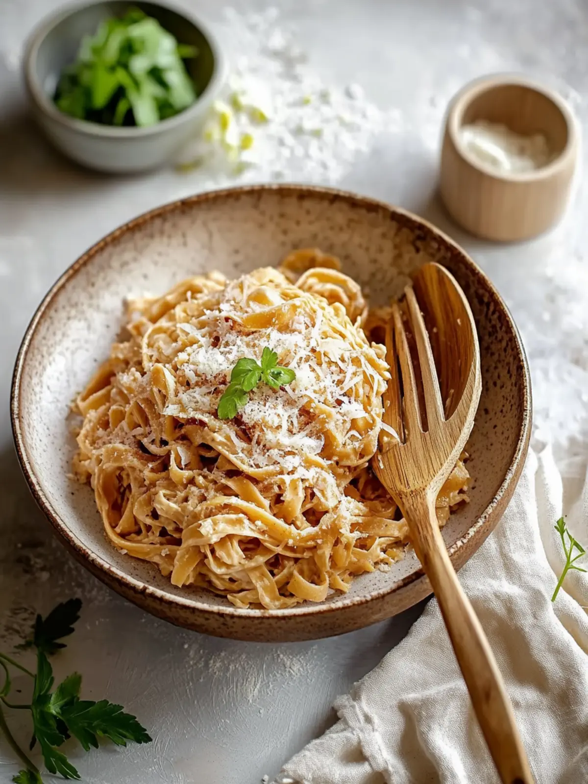 Würzige Erdnussbutternudeln