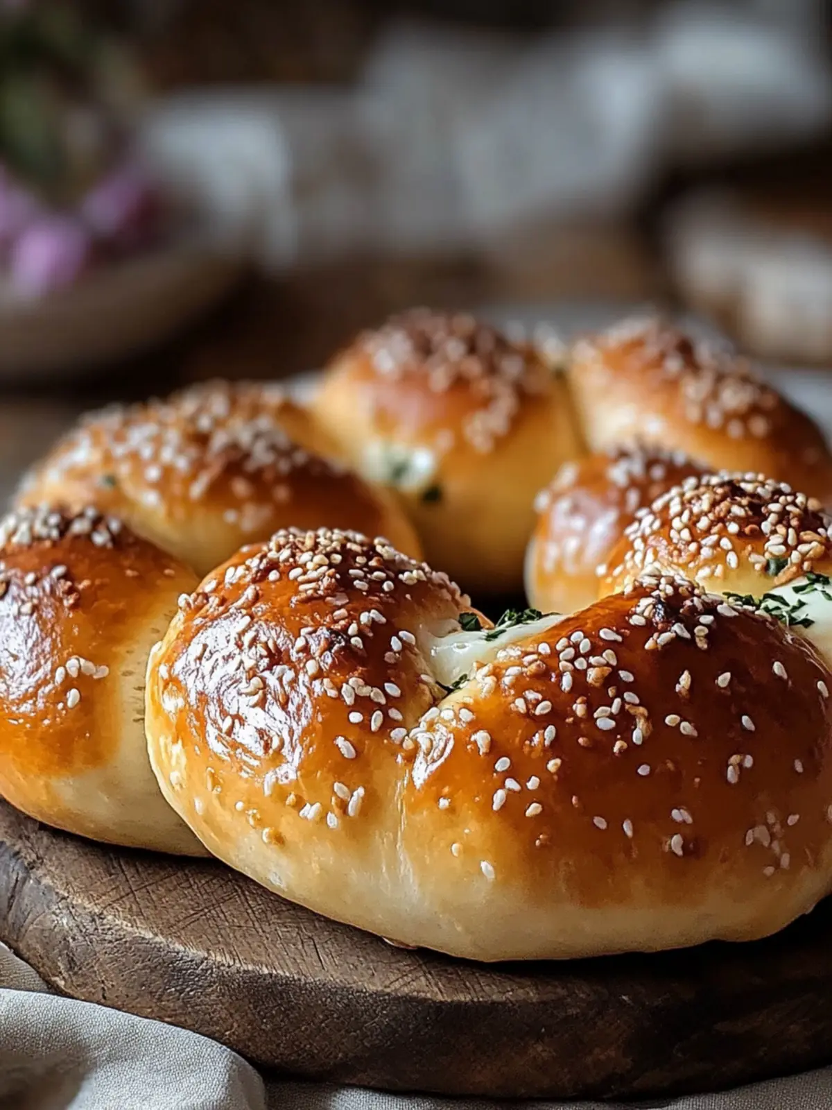 Käsegefüllte Brezeln