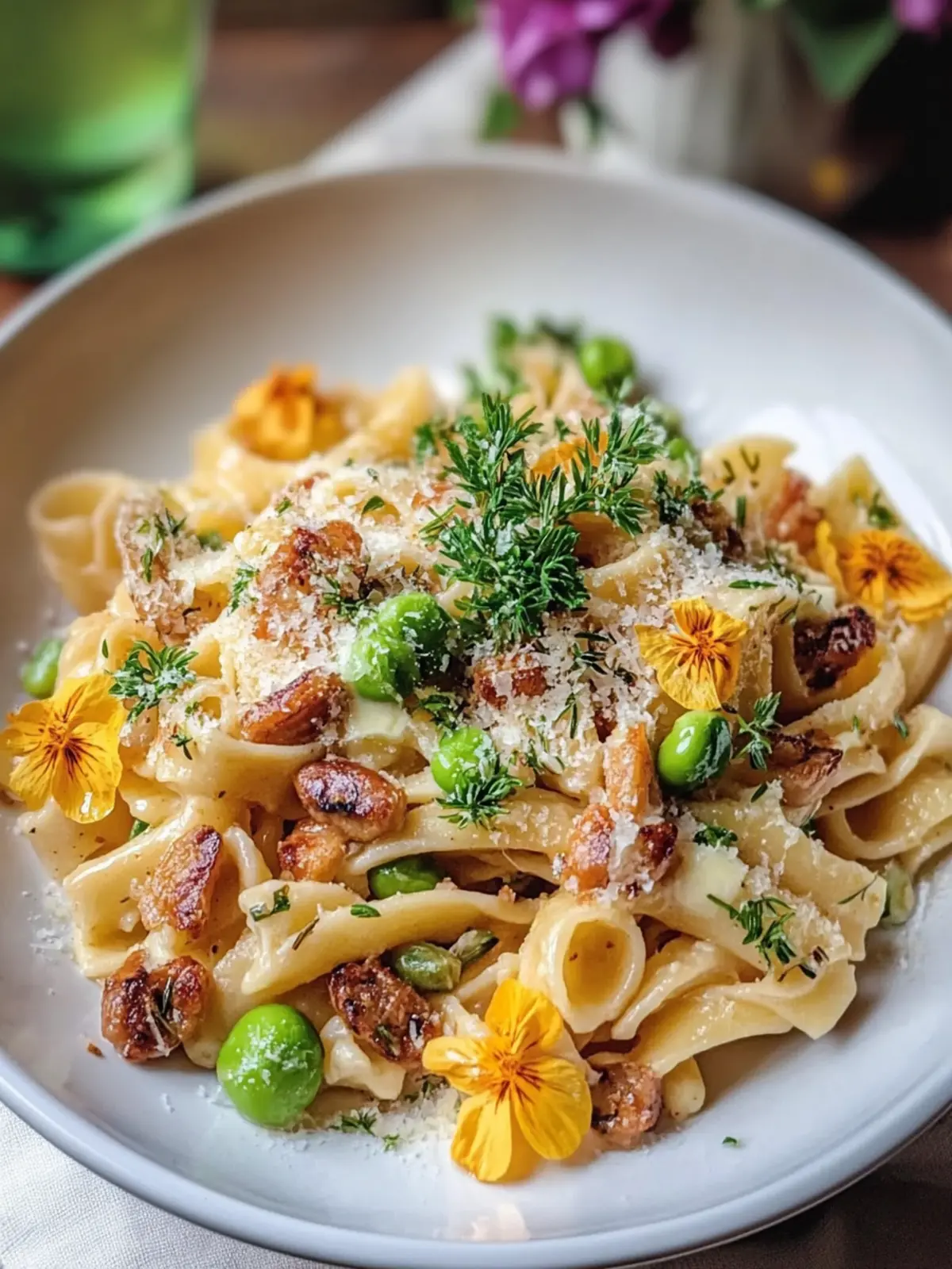 Wurst Pasta mit Rosenkohl und Butternusskürbis