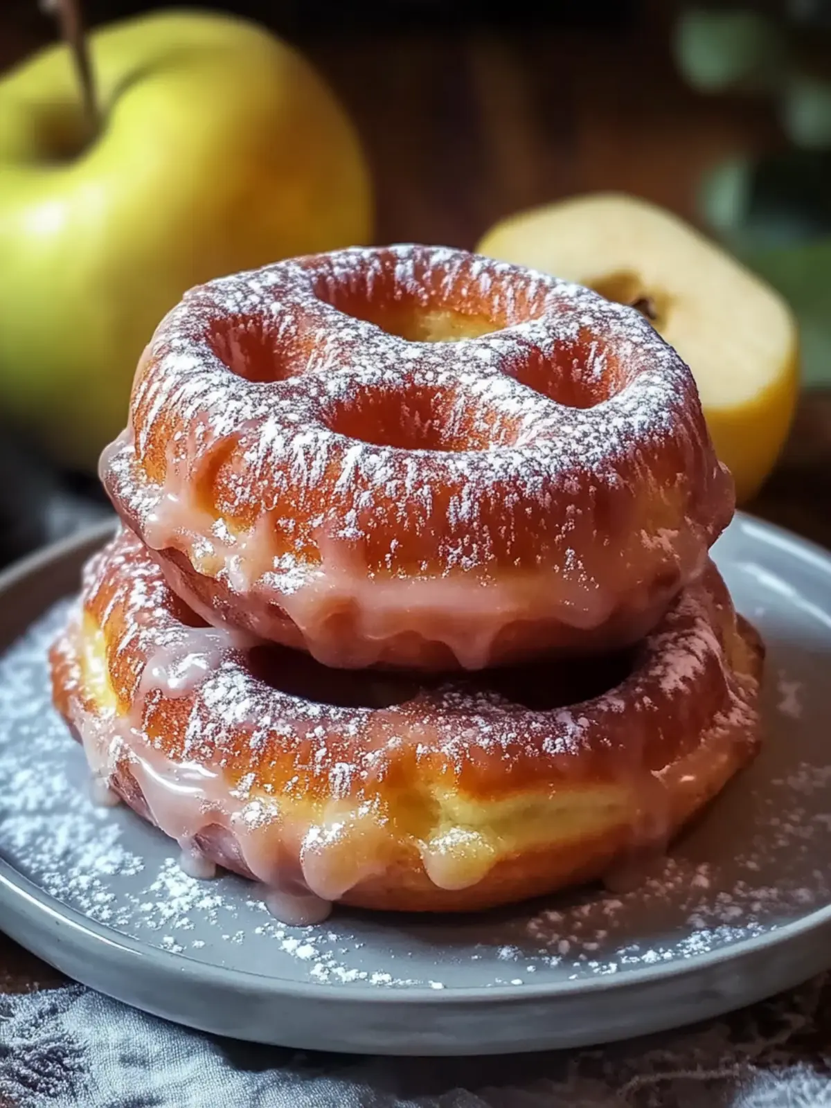 Apfelküchle Waffel Donuts