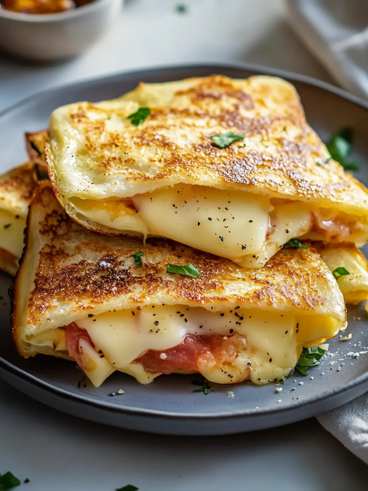 Rindfleisch Käse Taschen im Airfryer