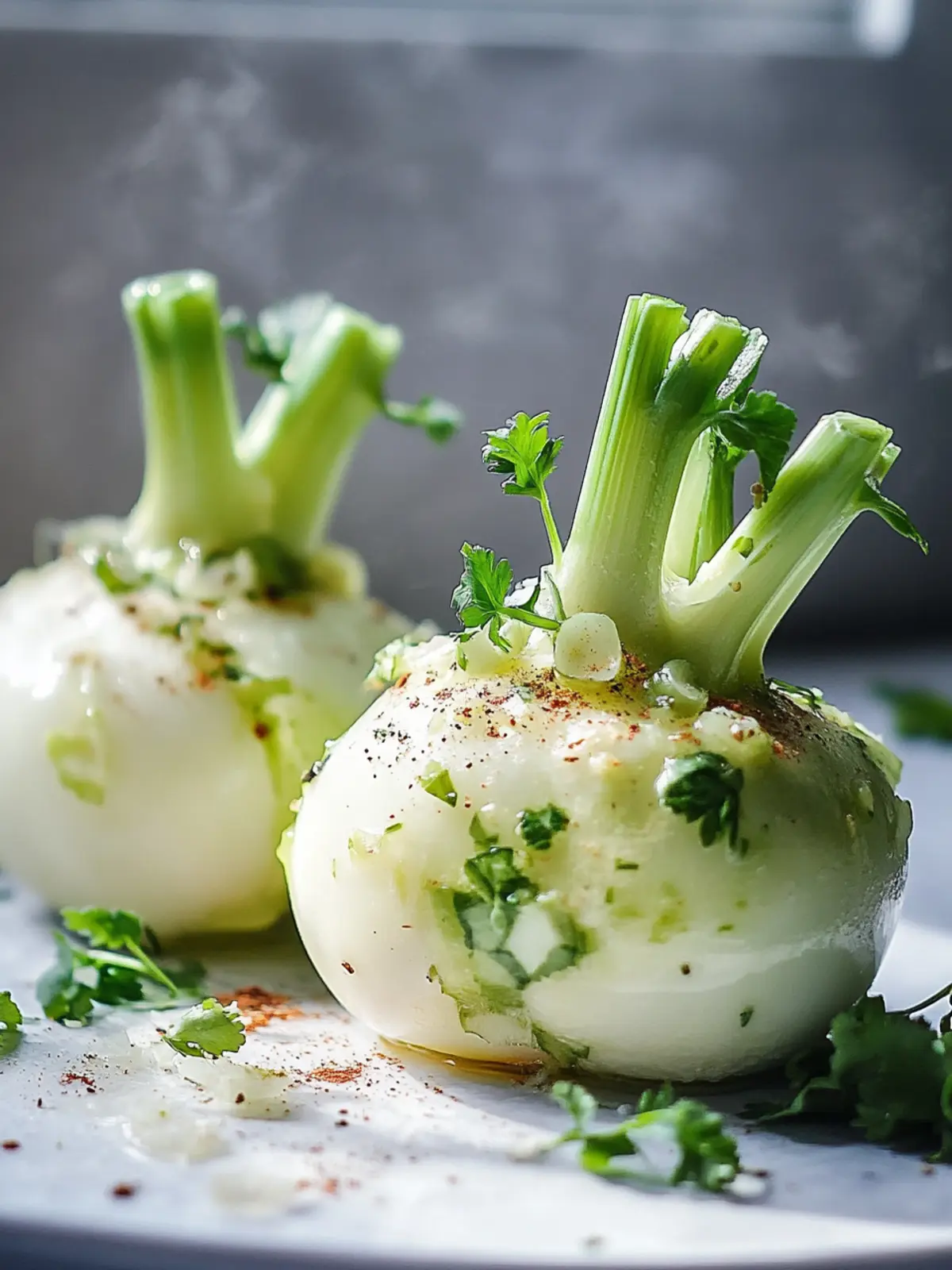 Leckerer Low Carb gefüllter Kohlrabi