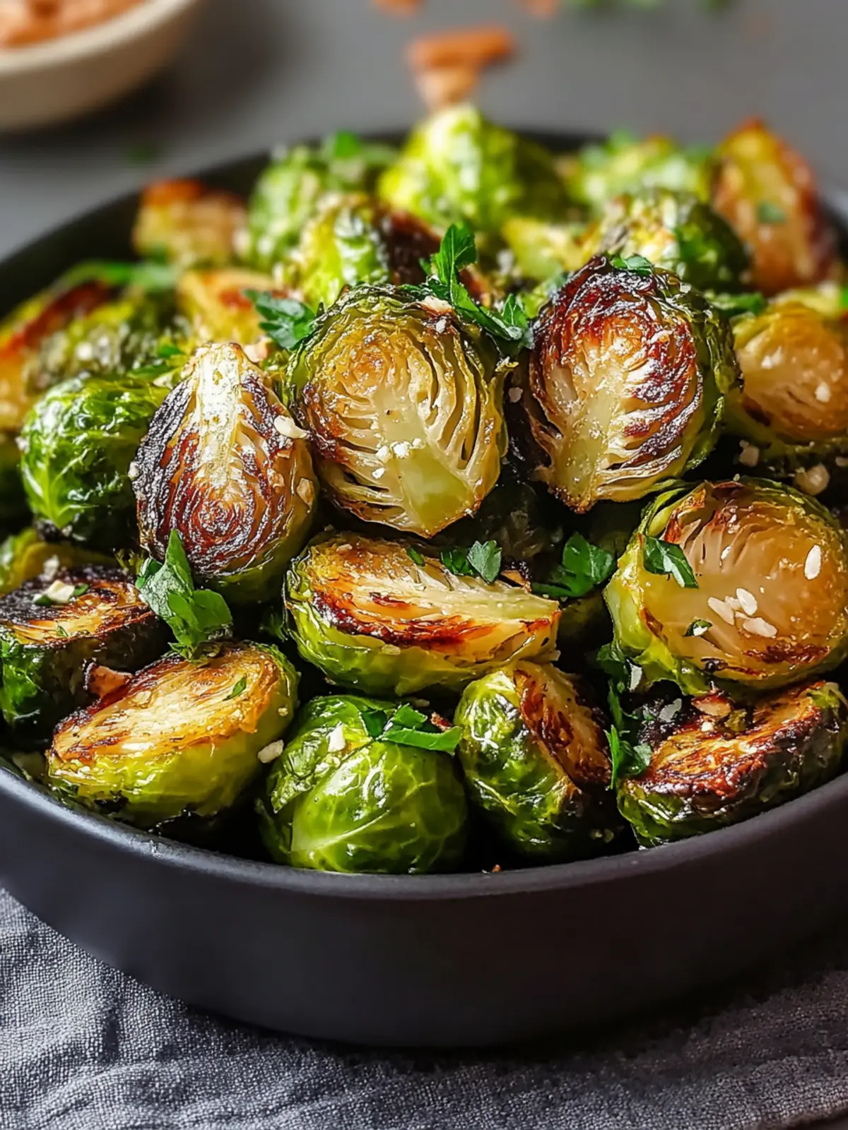 Gerösteter Knoblauchbutter-Rosenkohl