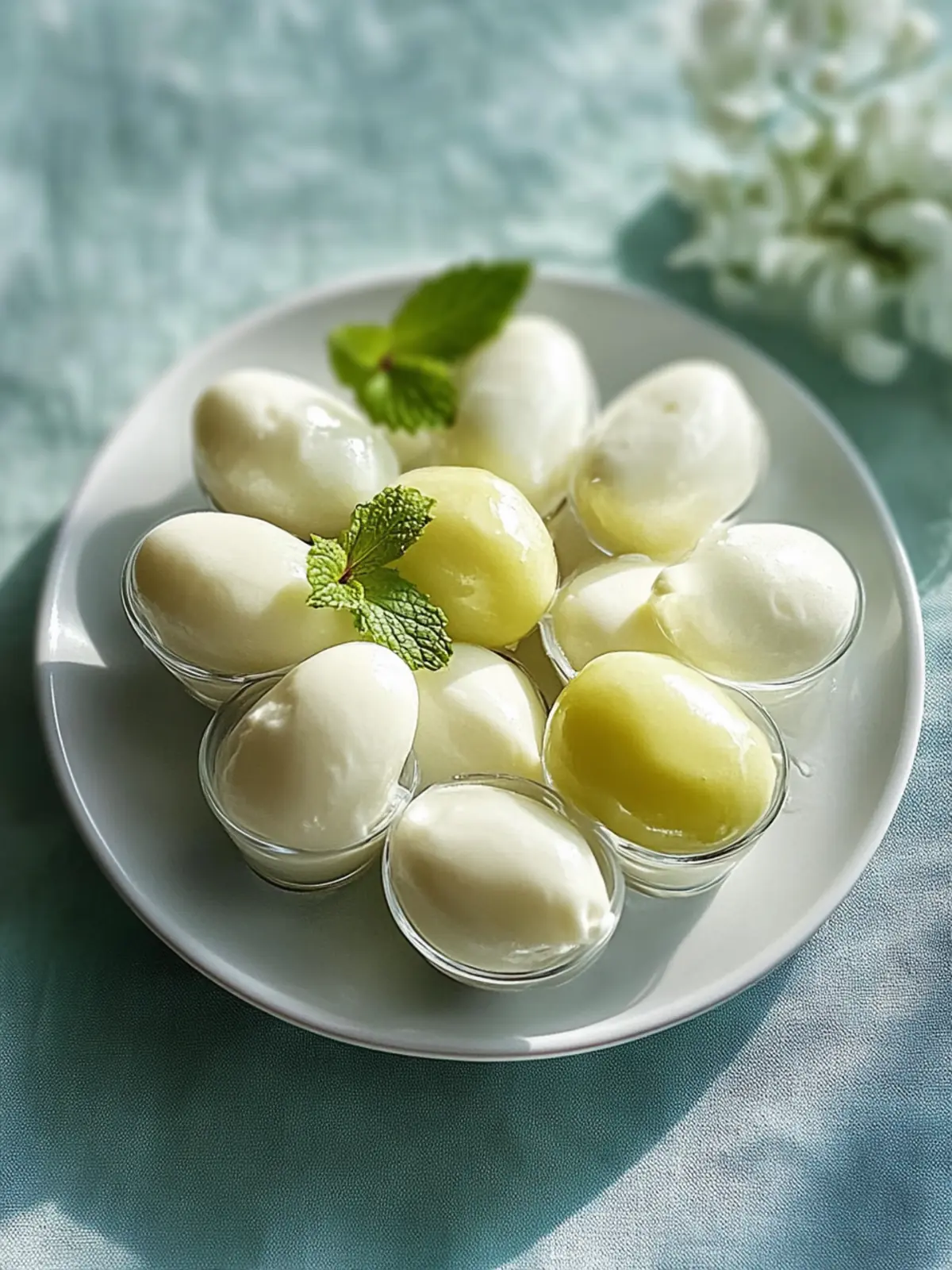 Joghurt-getränkte Trauben
