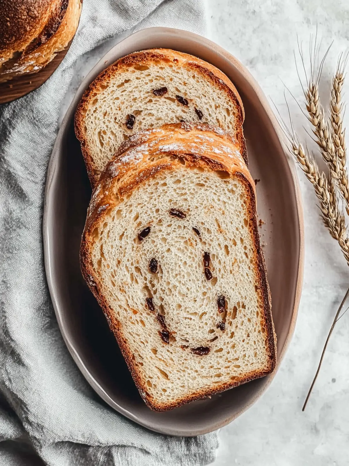 Zimtwirbel-Milchbrot mit Rosinen