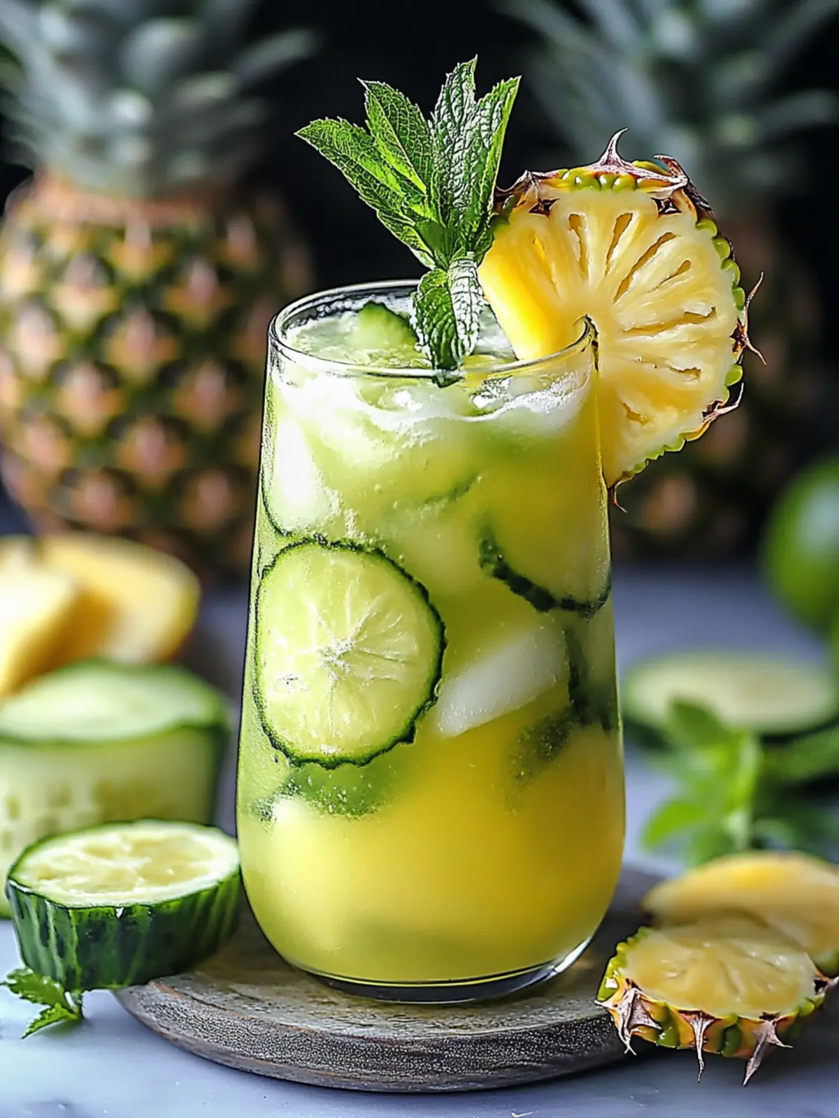 Ananas Gurke Agua Fresca