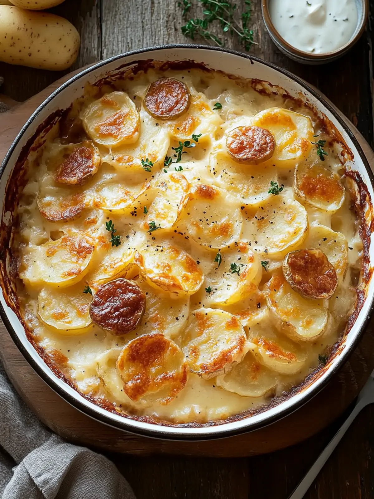 gefüllte Kartoffelgratin