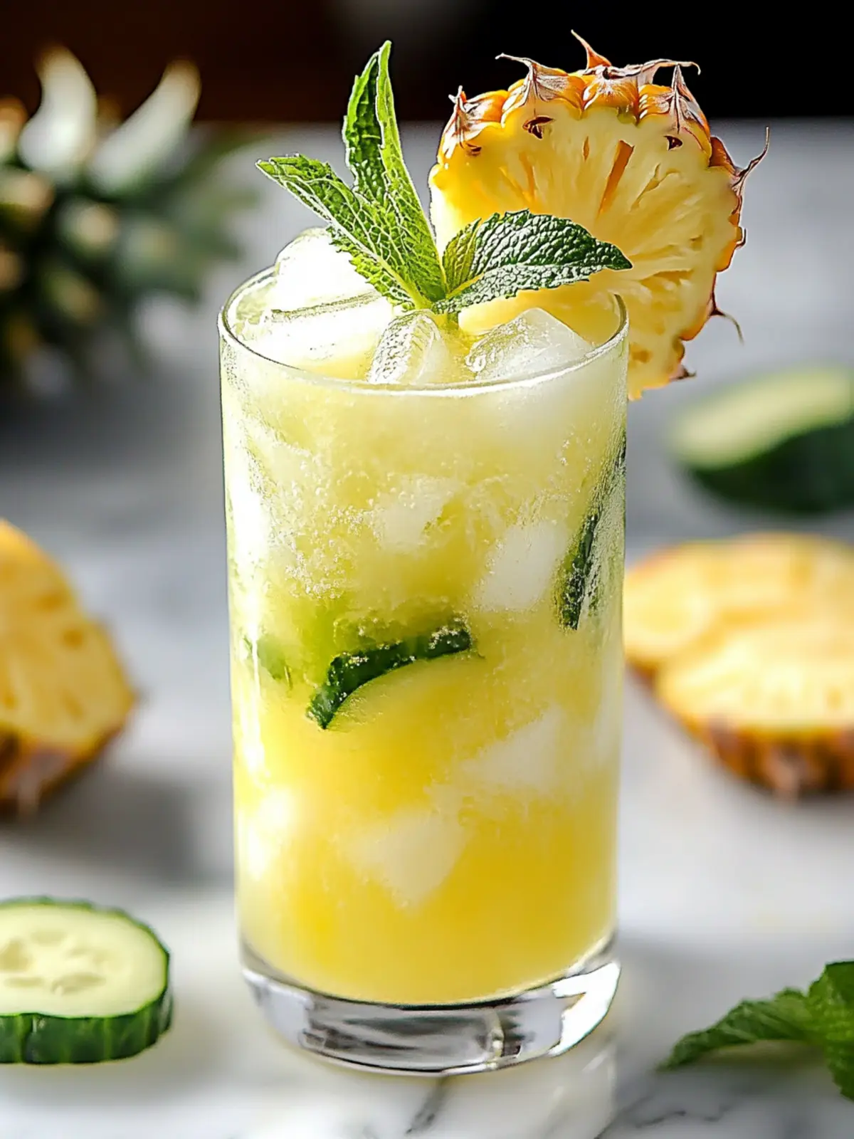 Ananas Gurke Agua Fresca