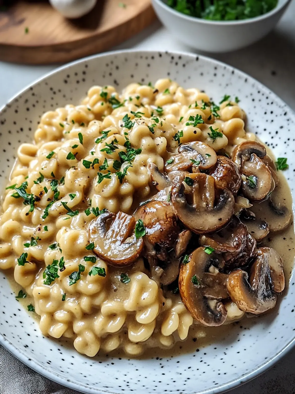 Medaillons in Champignon Rahmsauce mit Spätzle