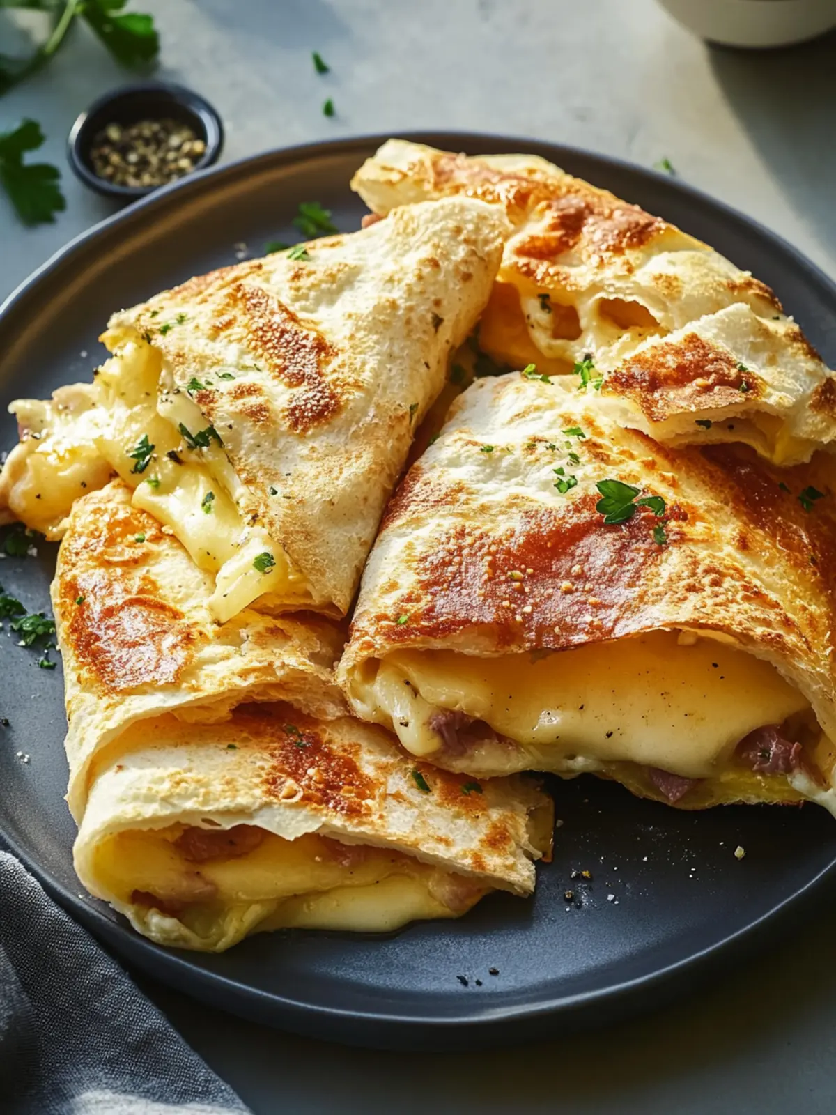 Rindfleisch Käse Taschen im Airfryer
