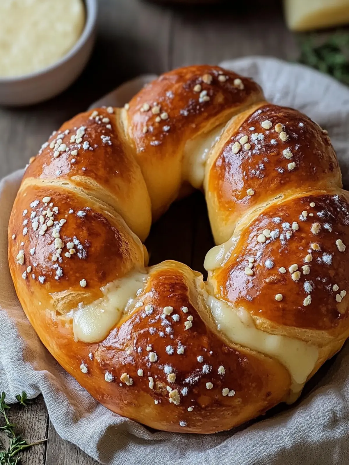 Käsegefüllte Brezeln