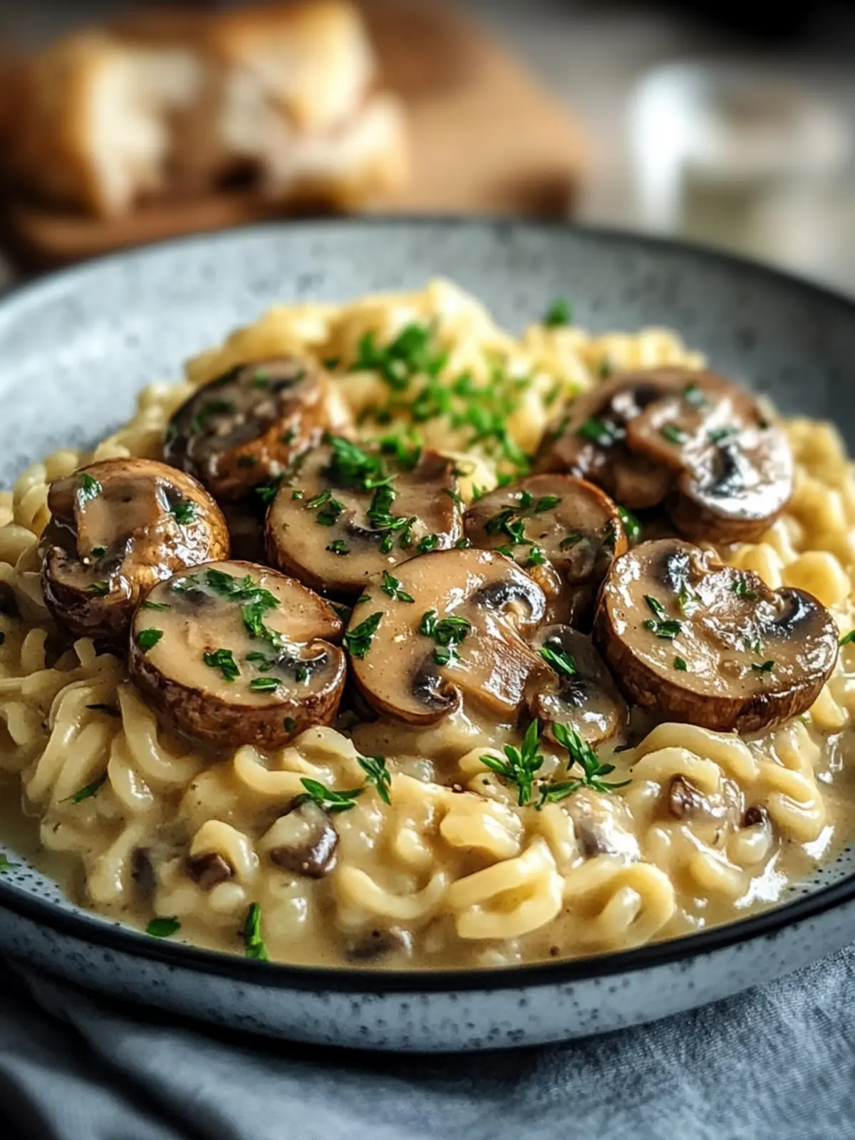 Medaillons in Champignon Rahmsauce mit Spätzle