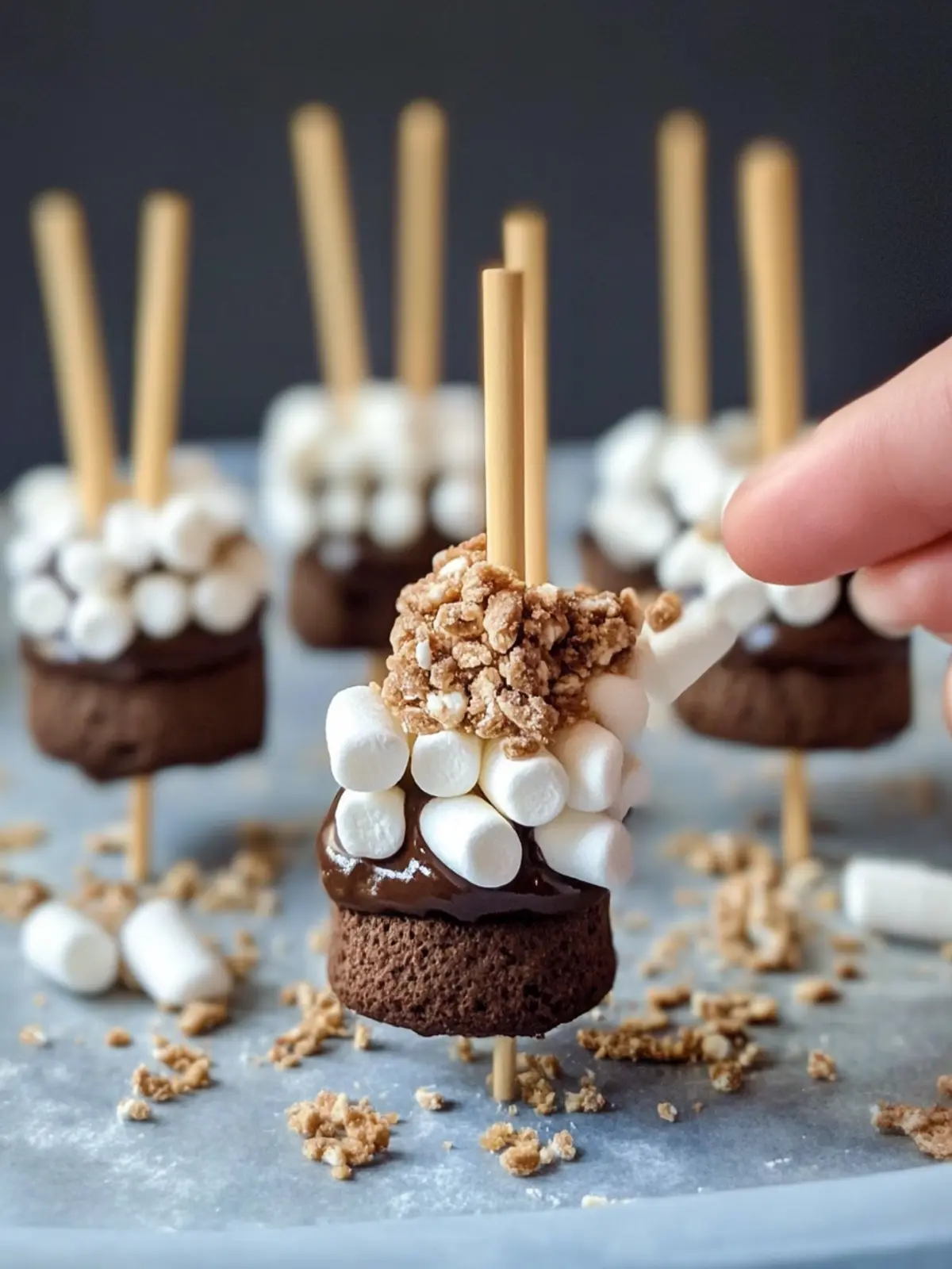 S’mores Marshmallow Lutscher