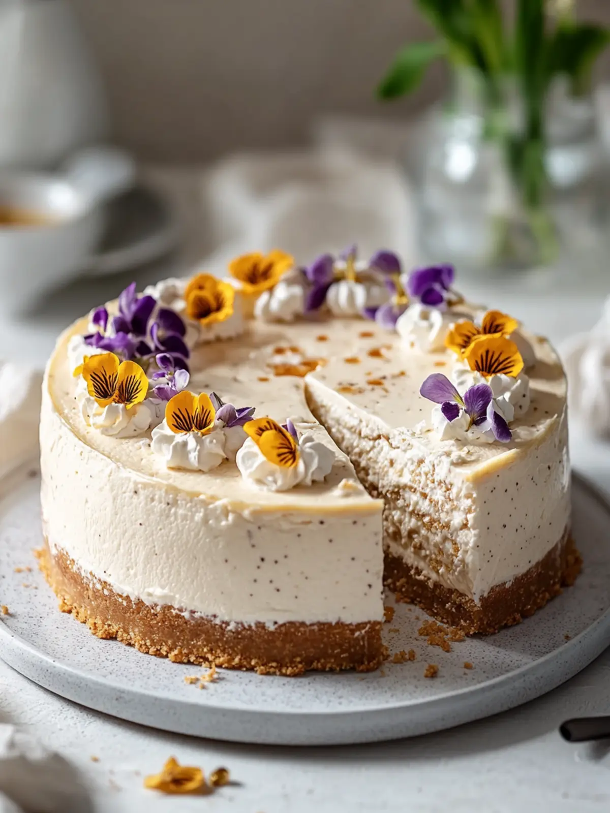 Köstliche cremige Earl Grey Tee Käsekuchen Rezept, das du lieben wirst
