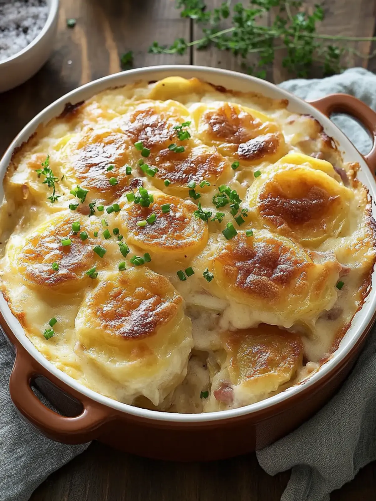 gefüllte Kartoffelgratin