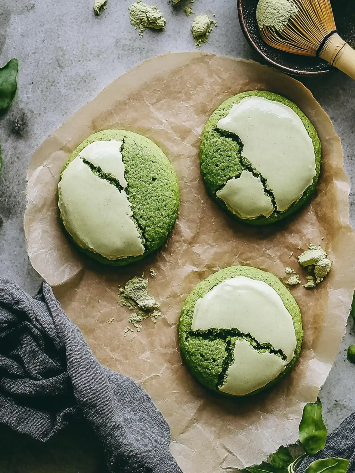 Matcha Zuckerplätzchen