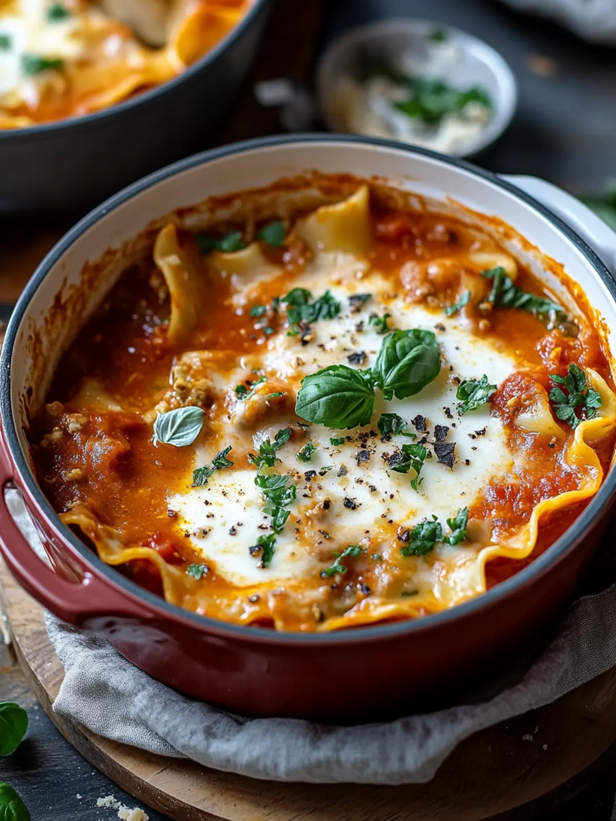 Herzhafte Ein-Topf-Lasagna-Suppe