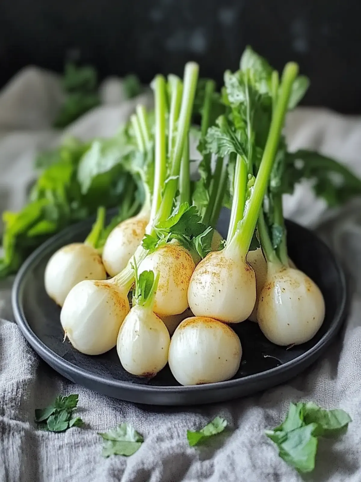 Geschmorter Kohlrabi im mediterranen Stil