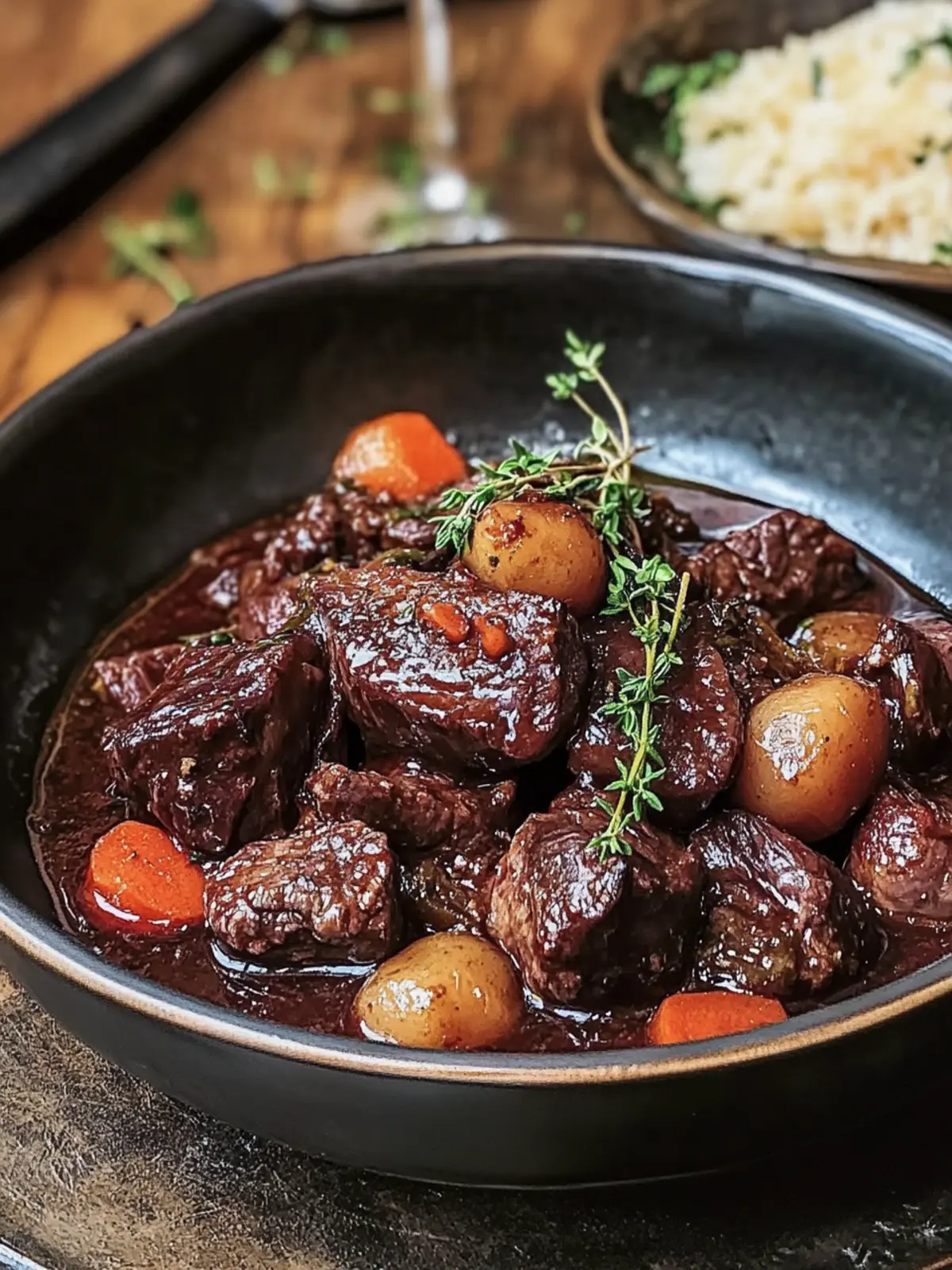 Perfektes Instant Pot Rindfleisch Bourguignon Rezept