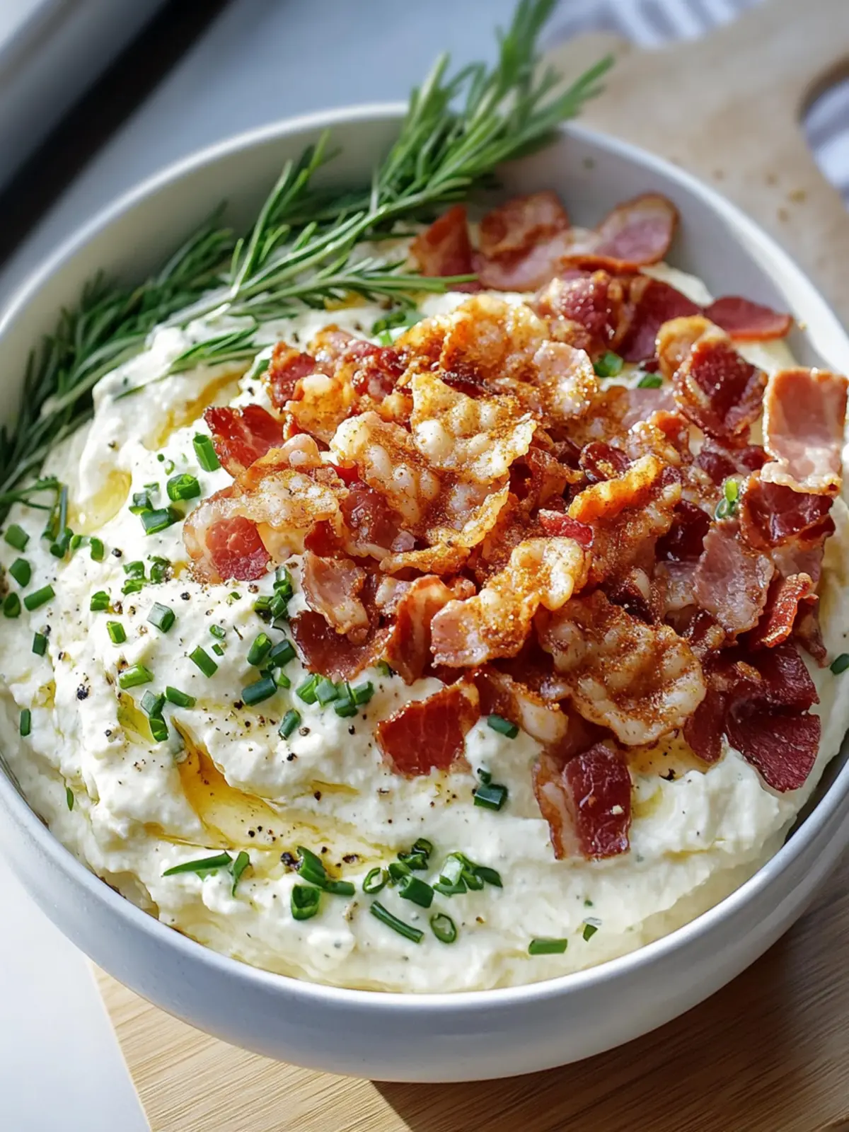 Herzhafter Rindfleisch-Bacon-Ranch-Gurken-Dipp