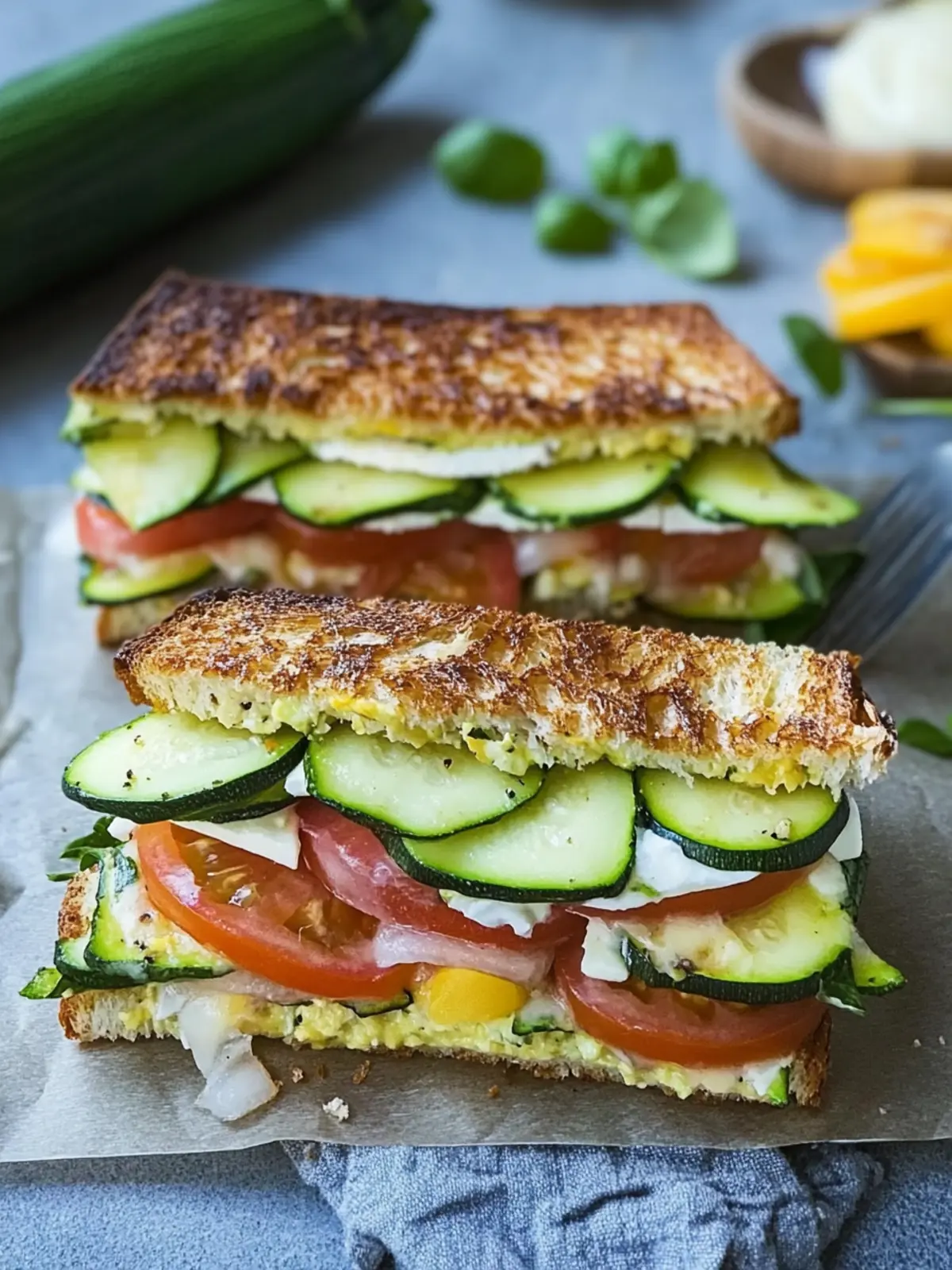 Zucchini-Sandwich | Low-Carb-Rezept