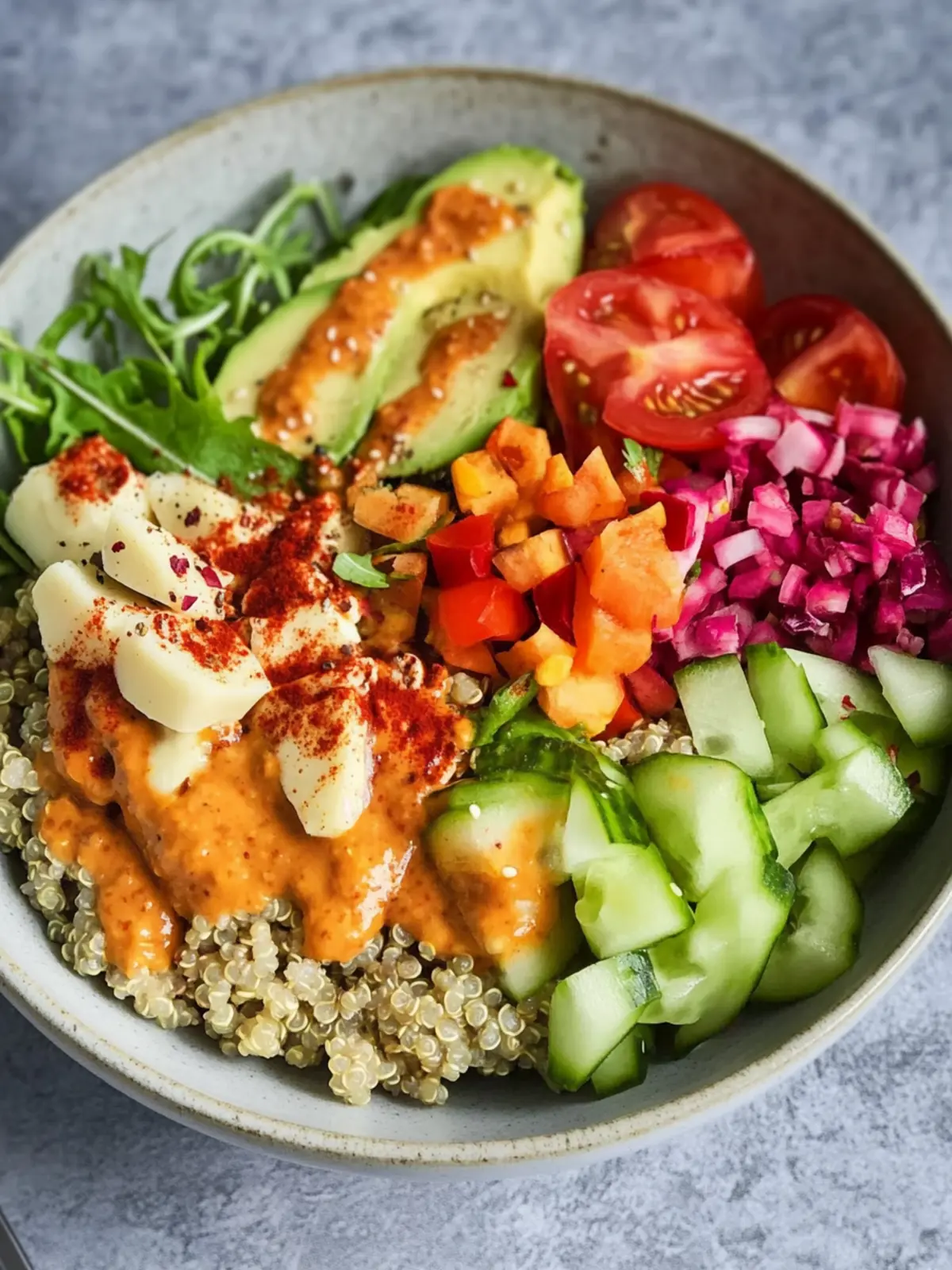 Quinoa-Schüssel mit Hähnchen