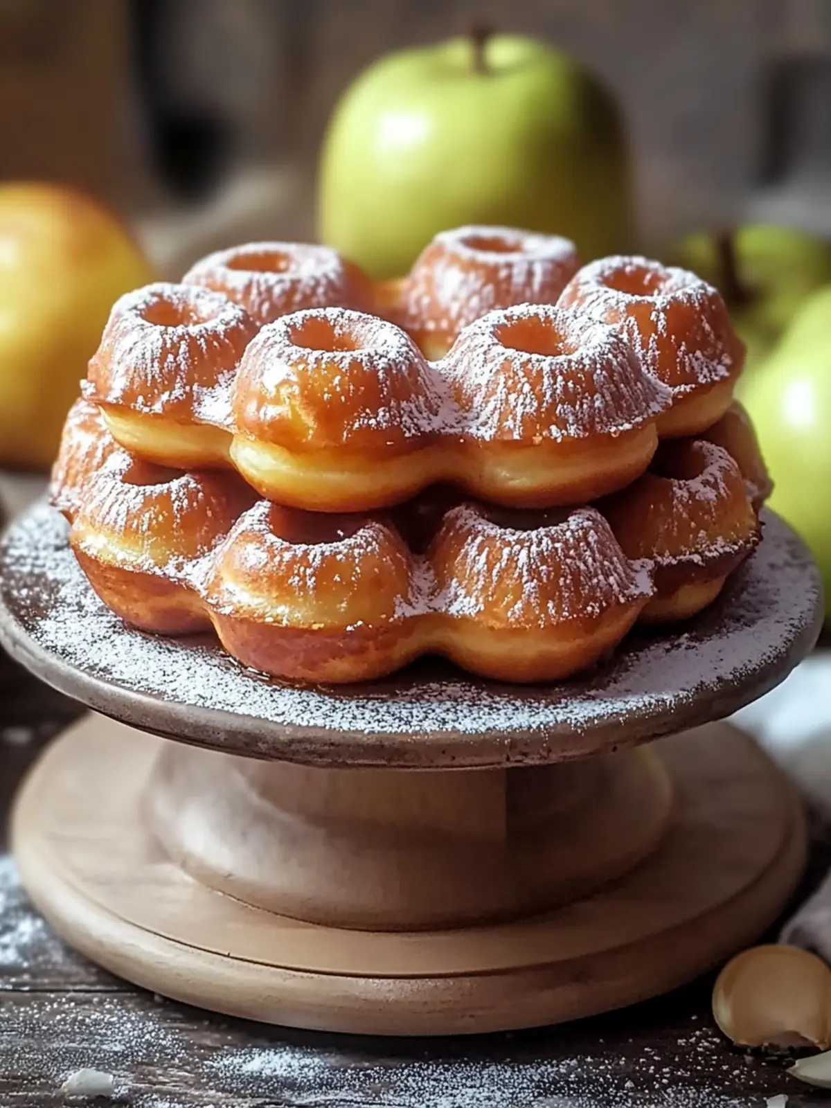 Apfelküchle Waffel Donuts