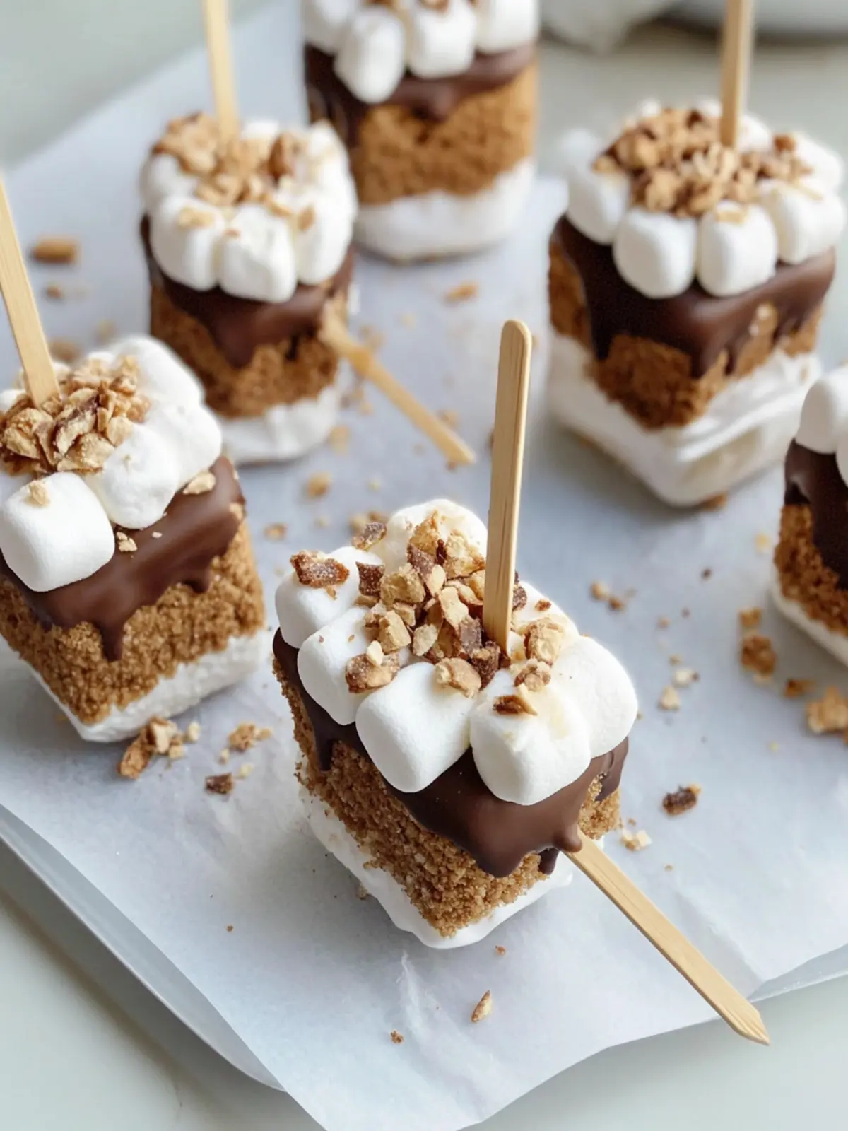 S’mores Marshmallow Lutscher