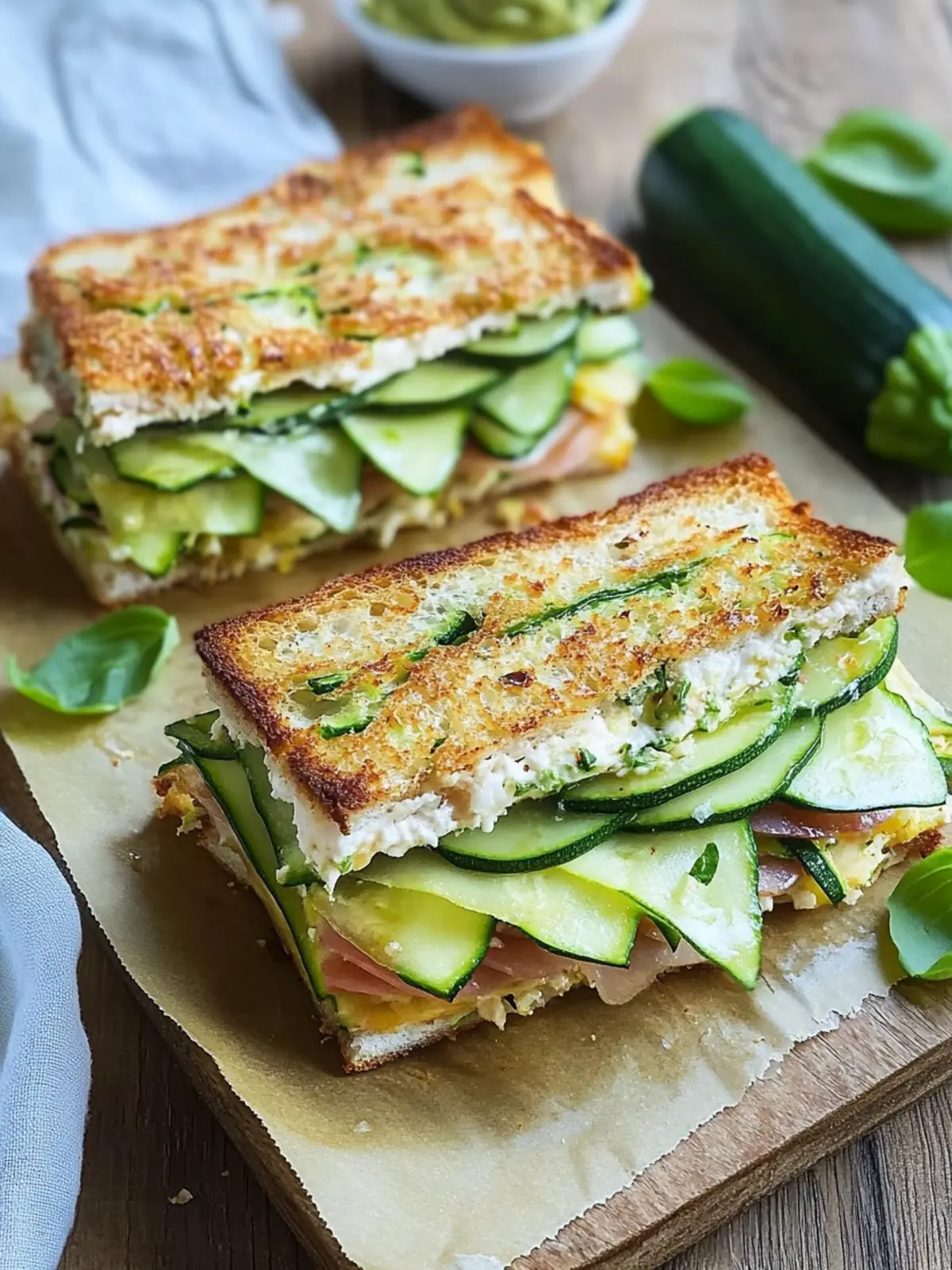 Zucchini-Sandwich | Low-Carb-Rezept