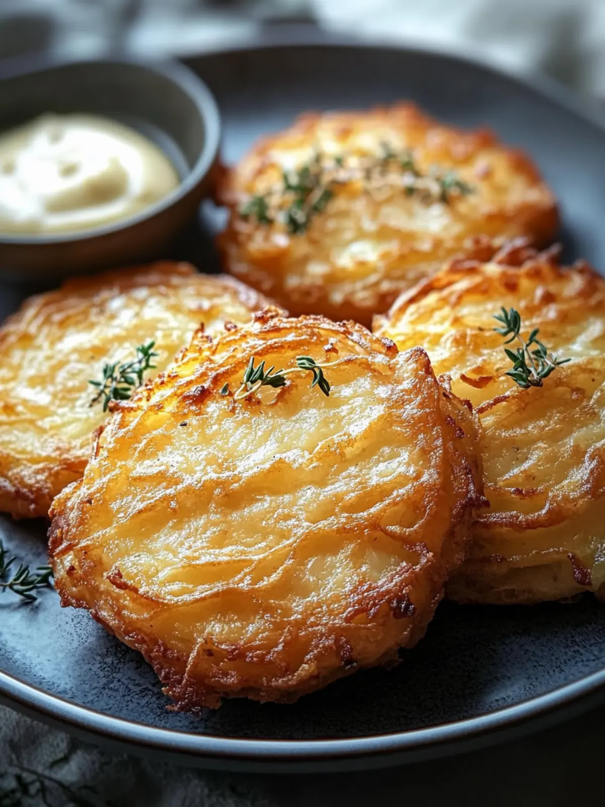 Kartoffelpuffer ohne Öl aus der Heißluftfritteuse