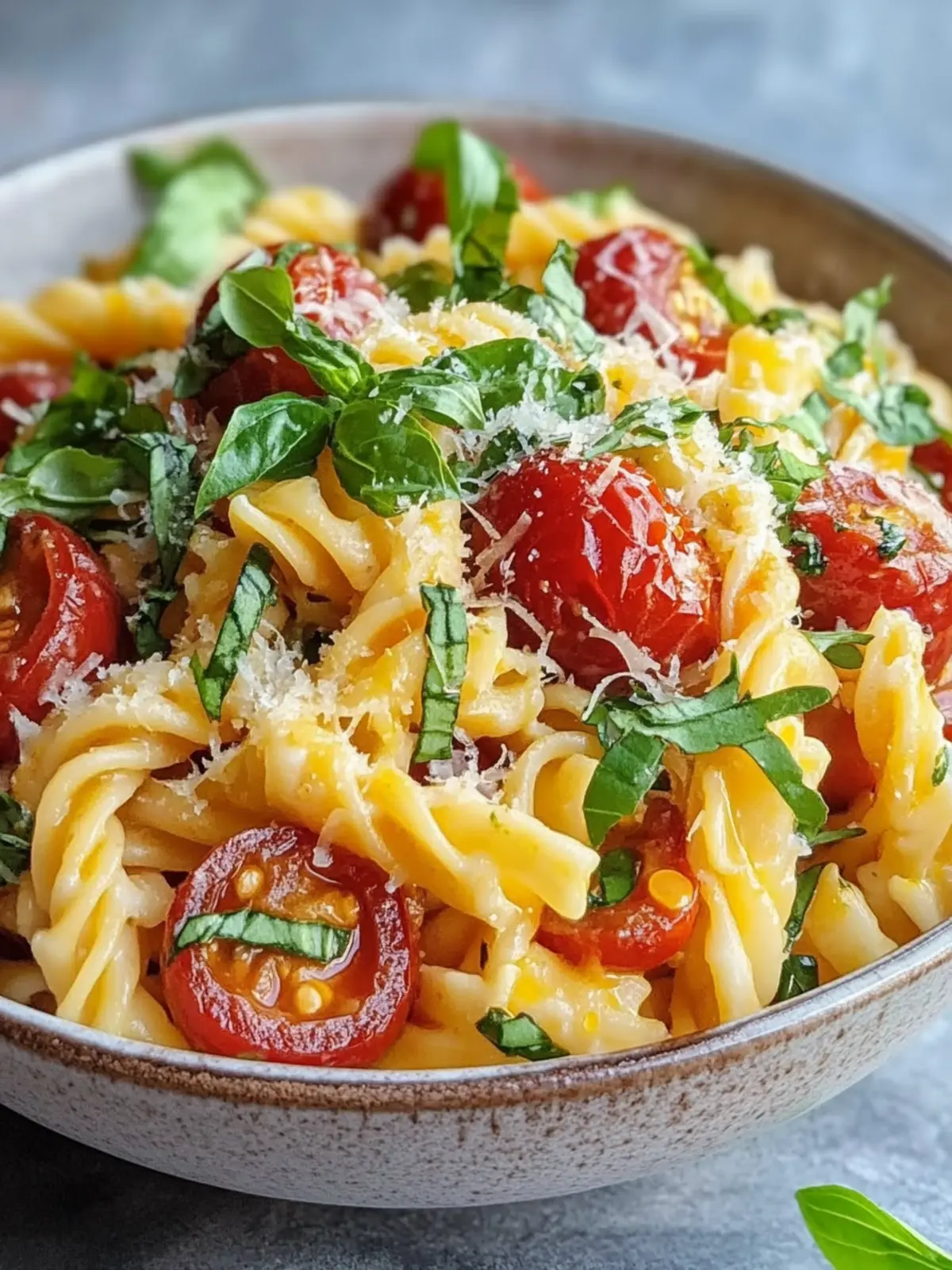 Frischer gekühlter Nudelsalat mit getrockneten Tomaten Einfaches Rezept