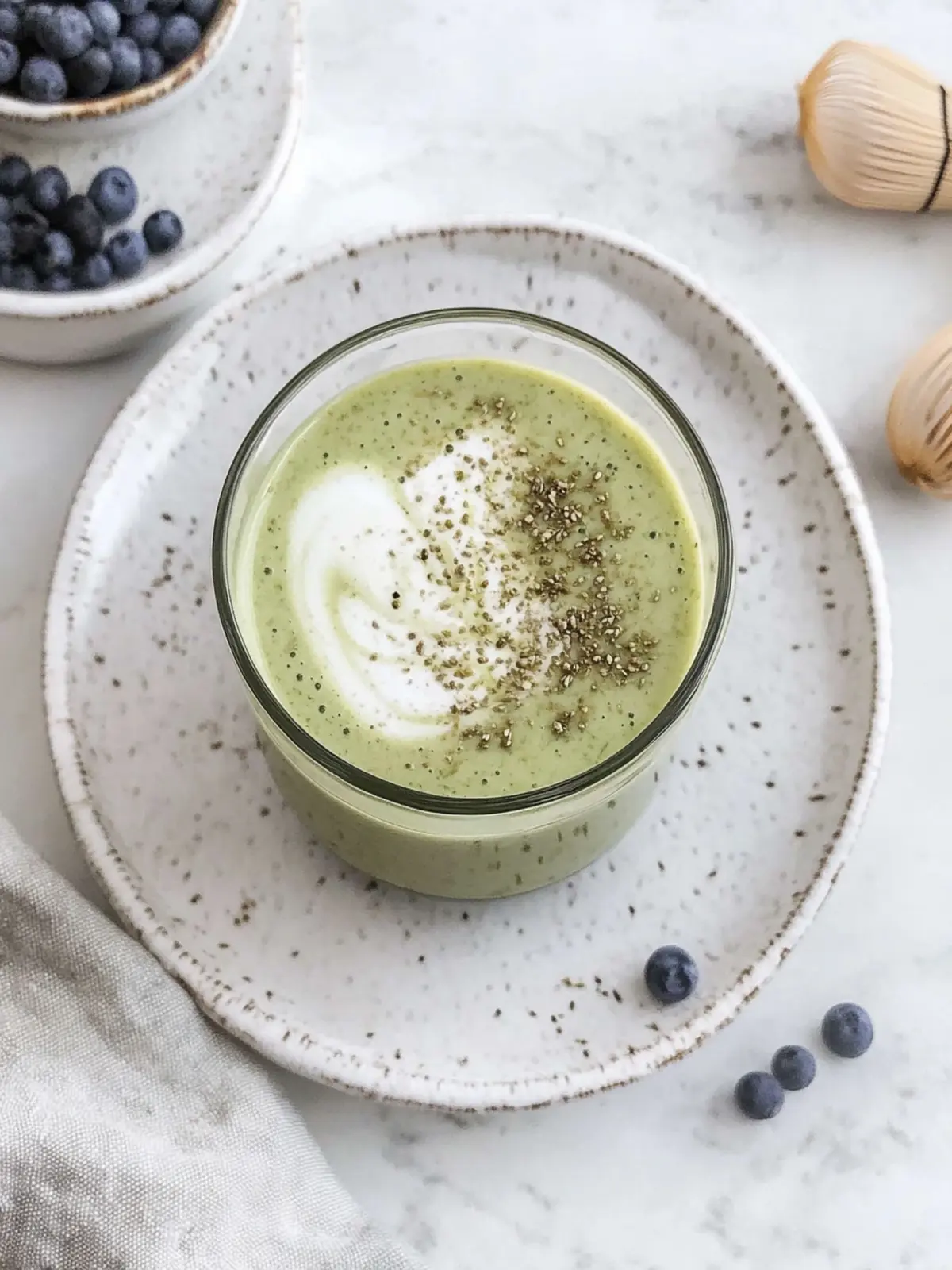 Matcha Übernacht Haferflocken