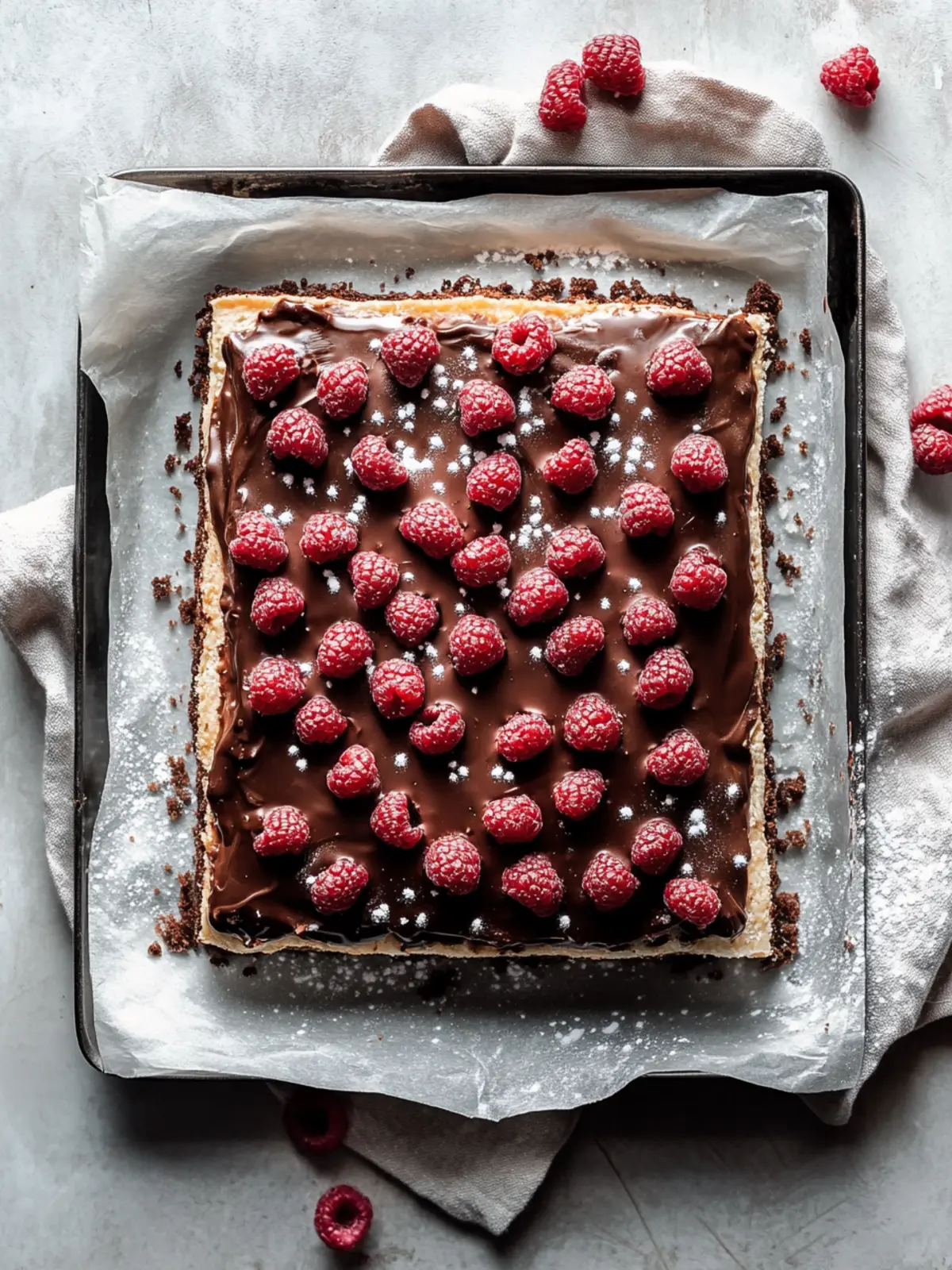Schokoladenstückchen-Blechkuchen