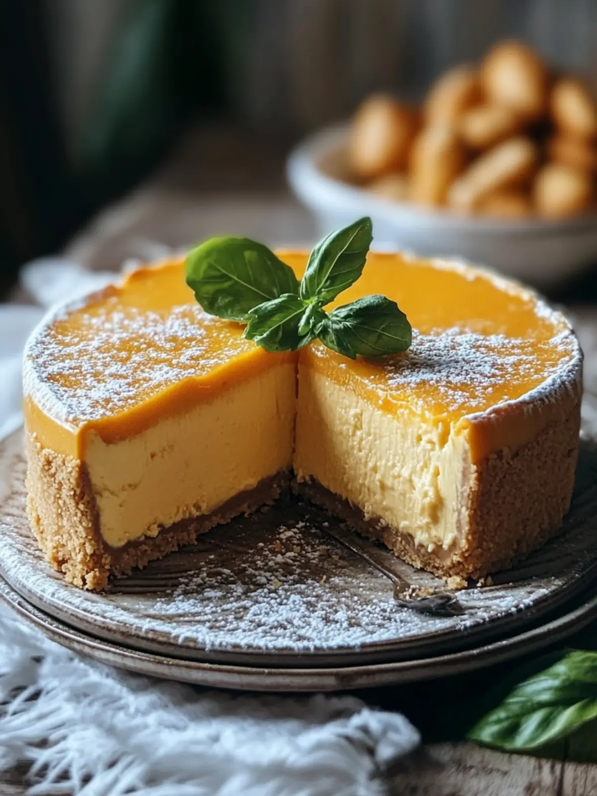 Einfache No-Bake Kürbiskuchen-Cheesecake