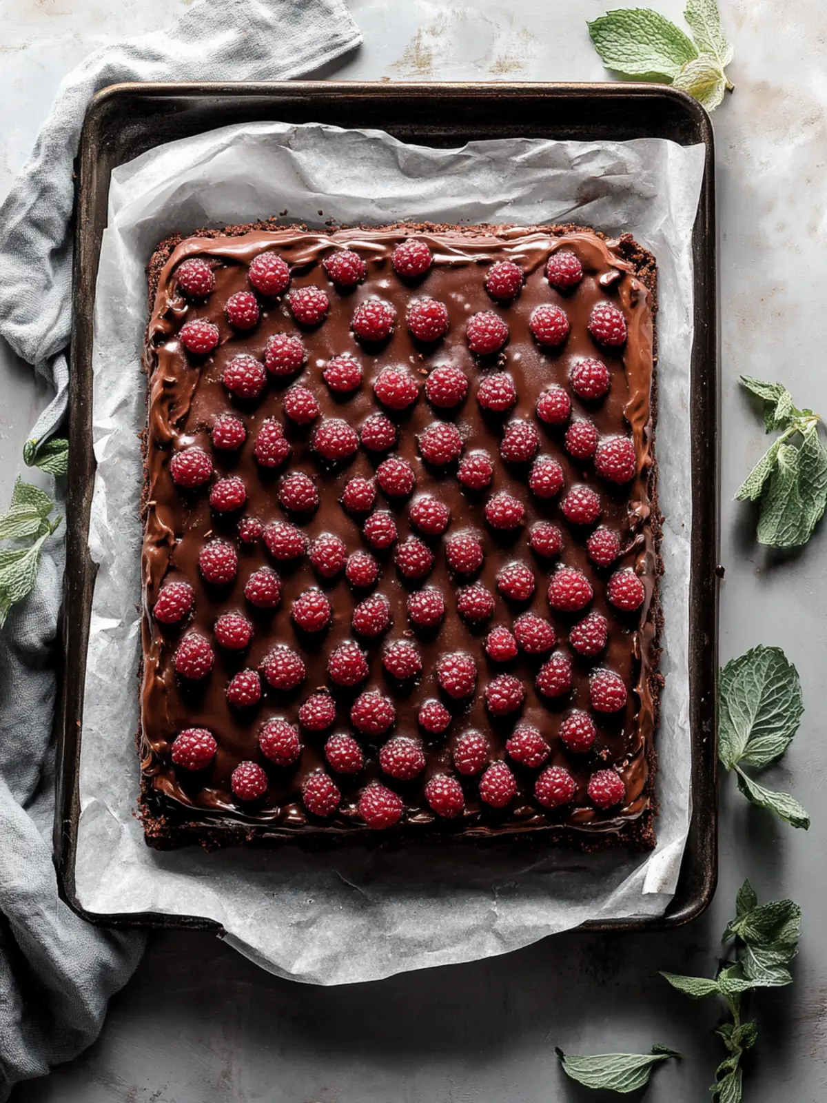 Schokoladenstückchen-Blechkuchen
