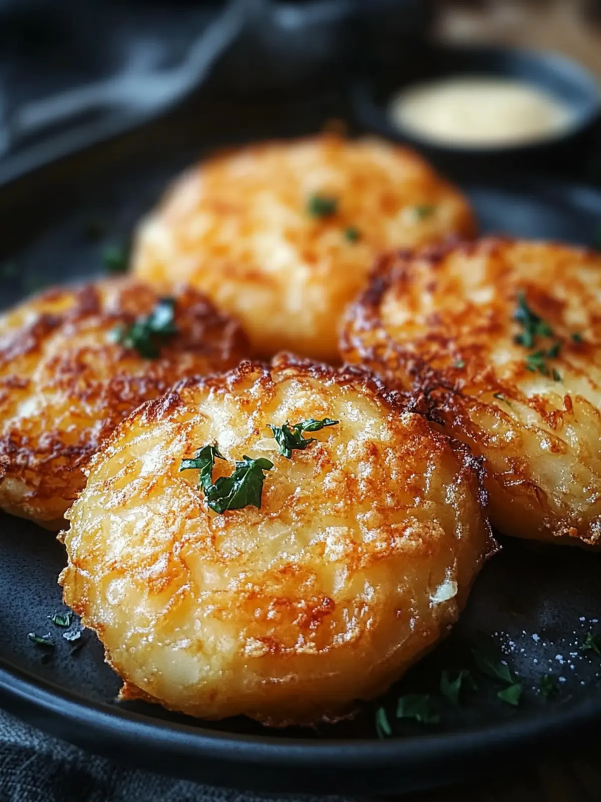 Kartoffelpuffer ohne Öl aus der Heißluftfritteuse