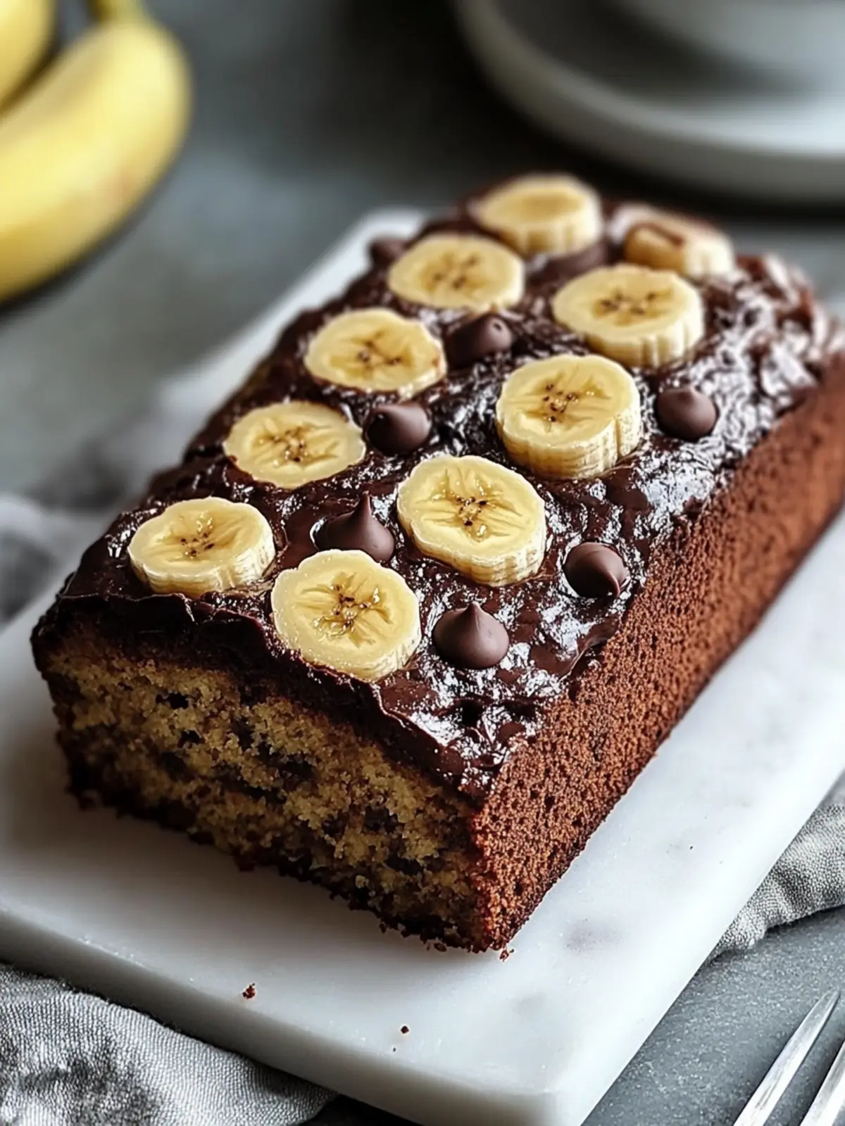 Mini Schokoladenstückchen Bananenbrot