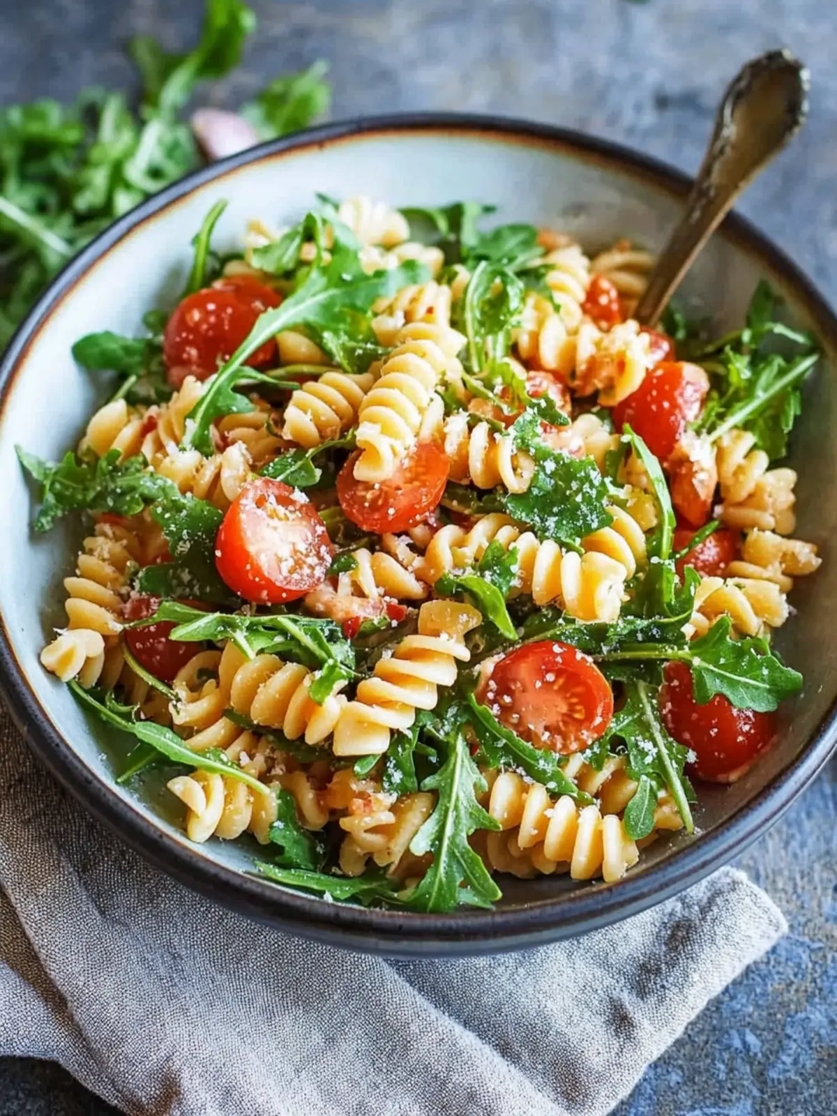 Italienischer Nudelsalat mit Rucola