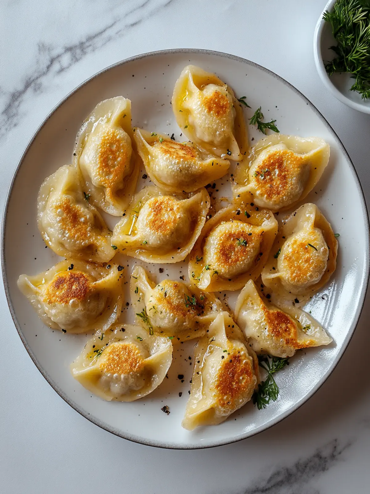 Frittierte Garnelenknödel