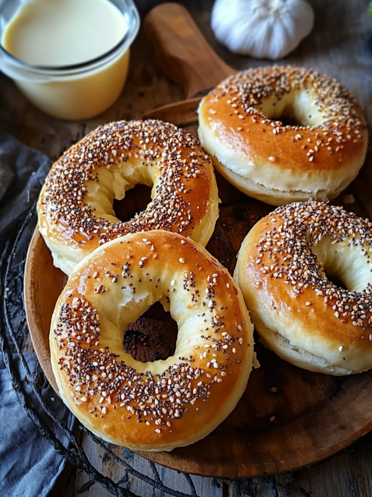 Bagels mit Frischkäse