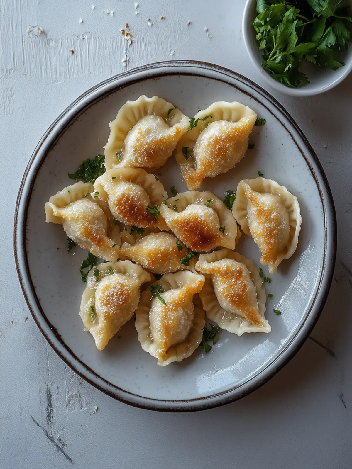 Frittierte Garnelenknödel