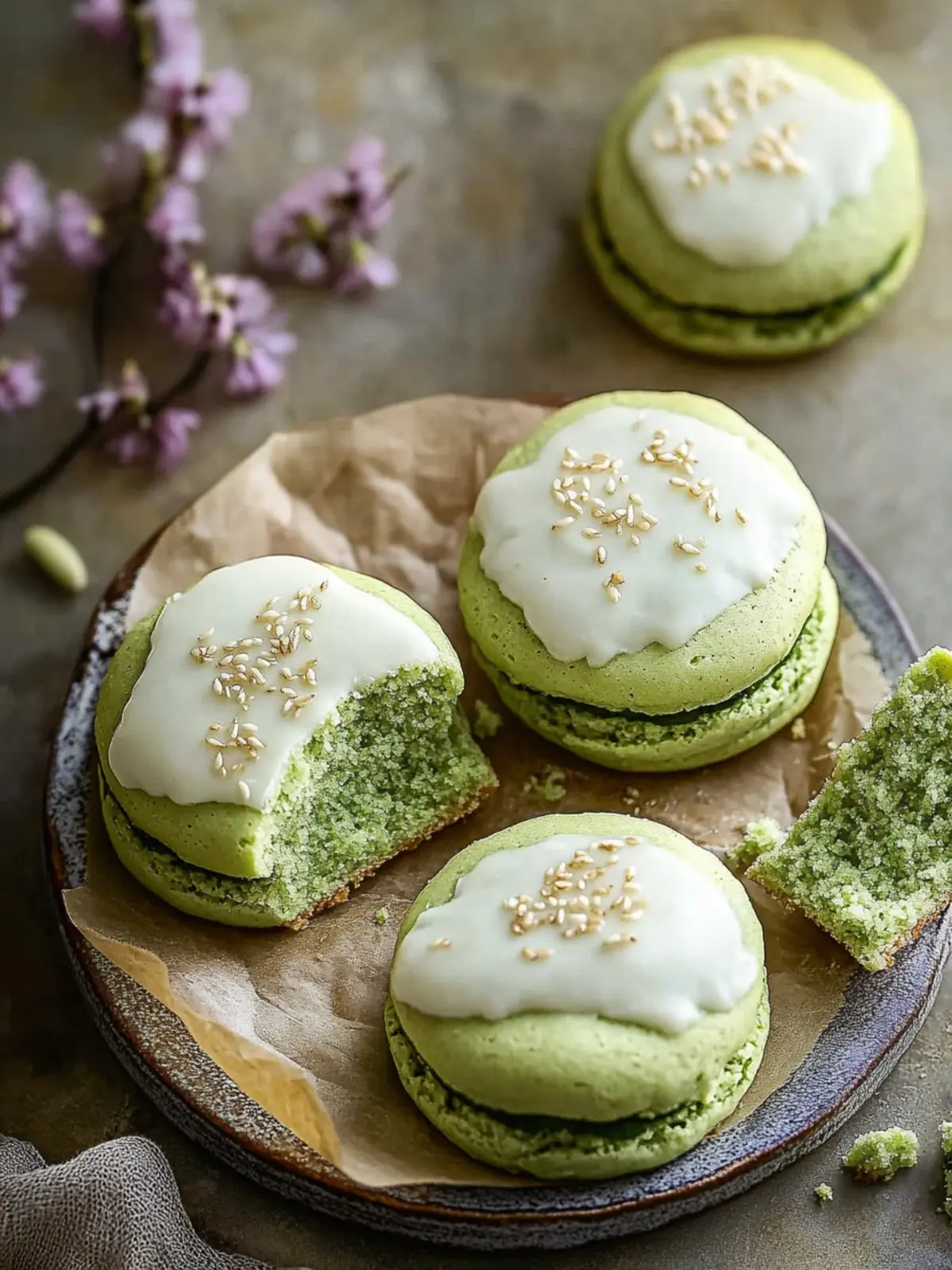 Matcha Zuckerplätzchen