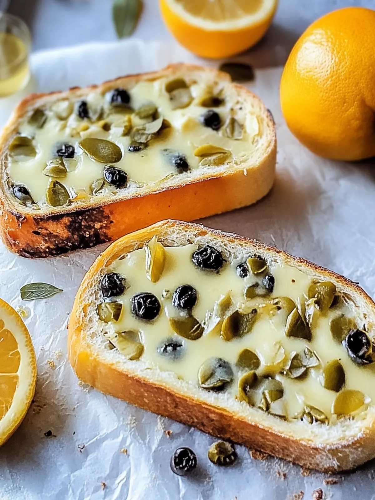 Herzhafter Olivenkäsebrot