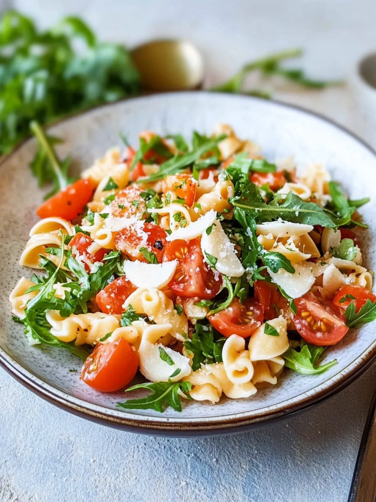 Italienischer Nudelsalat mit Rucola