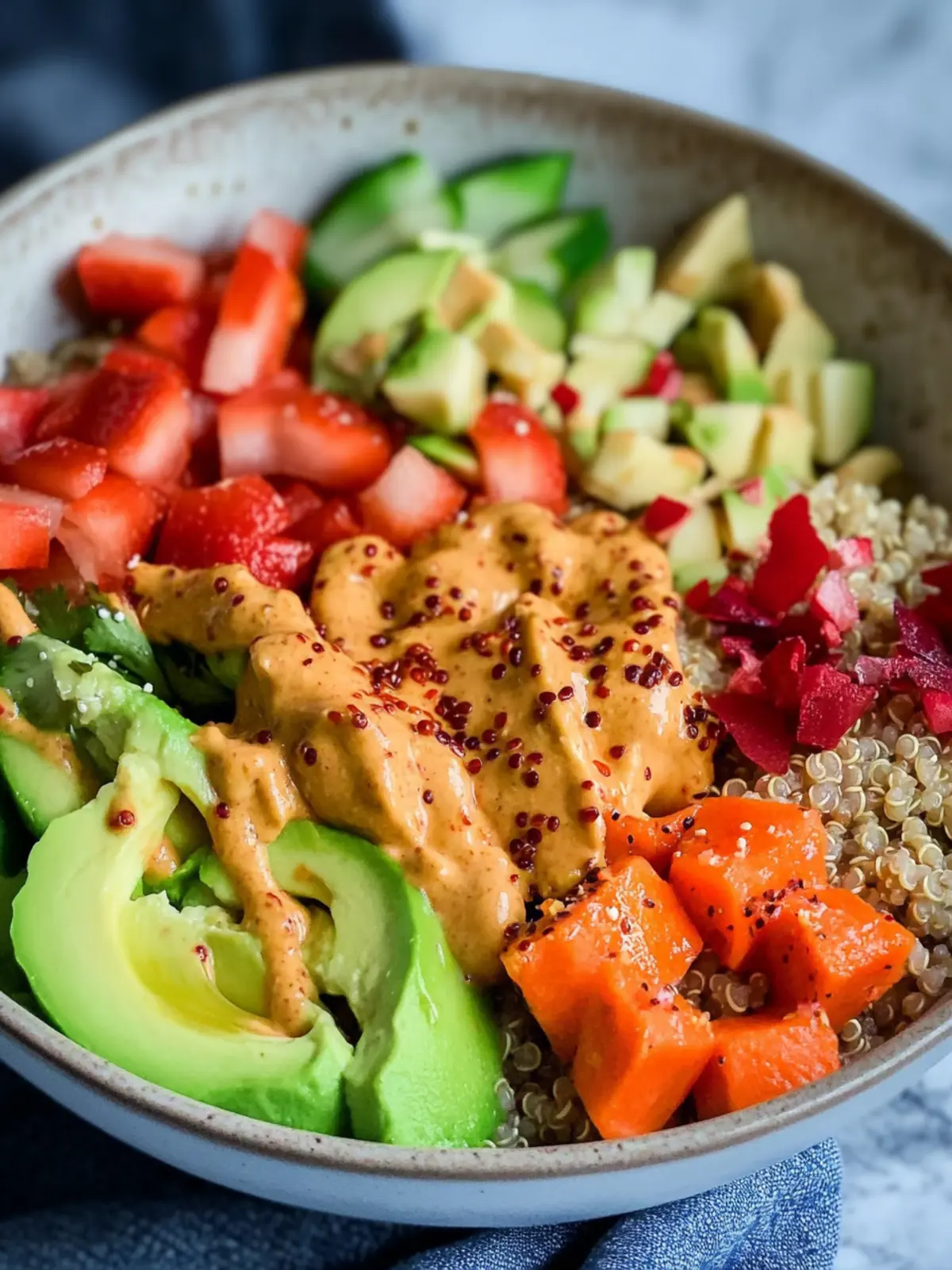 Quinoa-Schüssel mit Hähnchen