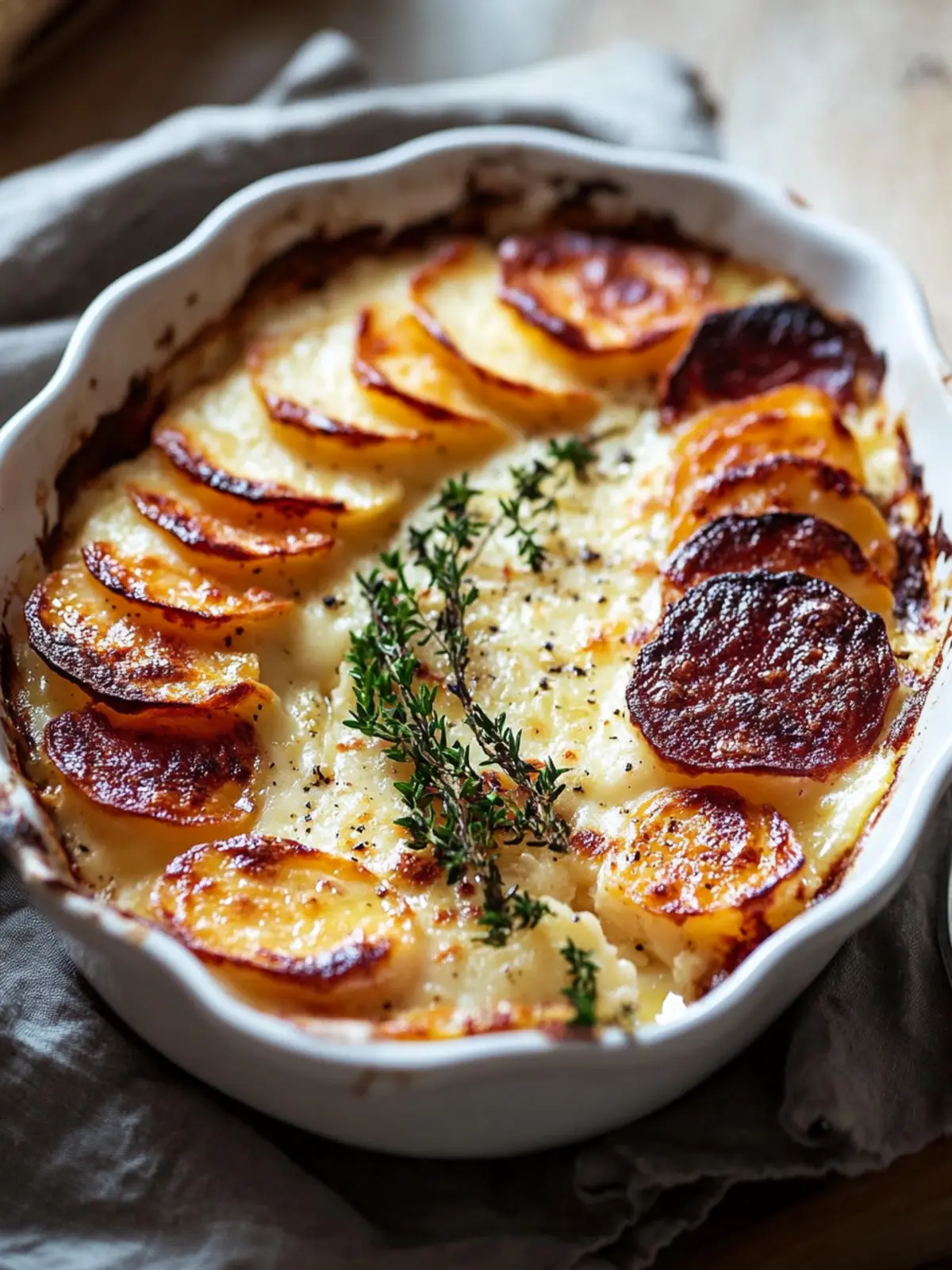 Käsehaltiger Wurzelgemüse-Gratin