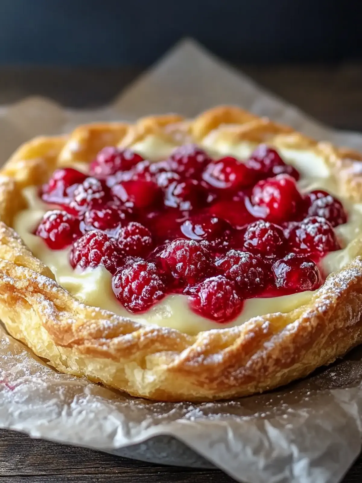 Himbeer-Käsekuchen-Danish